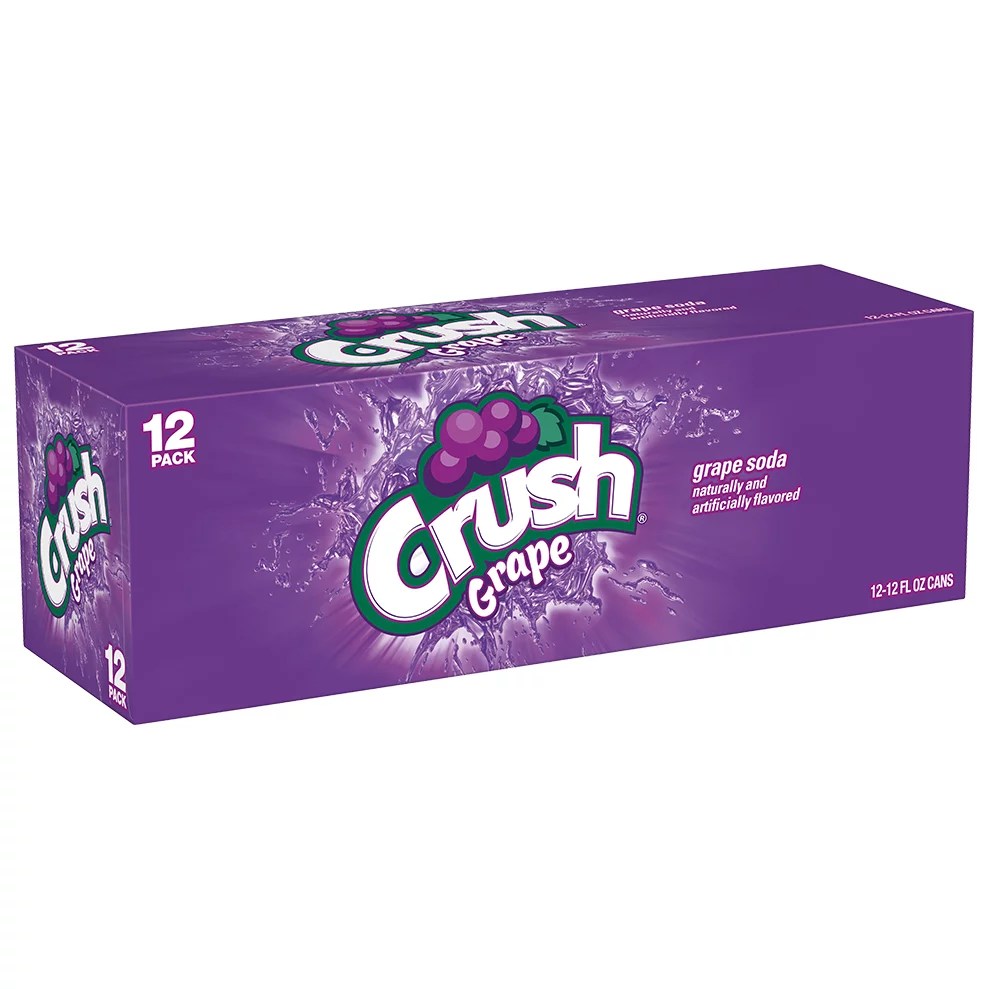 Crush Grape Soda 12 oz Cans Shop Soda at HEB