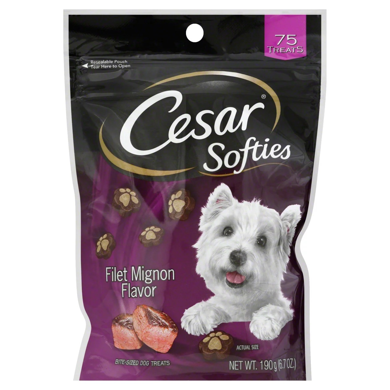 Cesar Softies Filet Mignon Flavor Dog Treats Shop Dogs at HEB