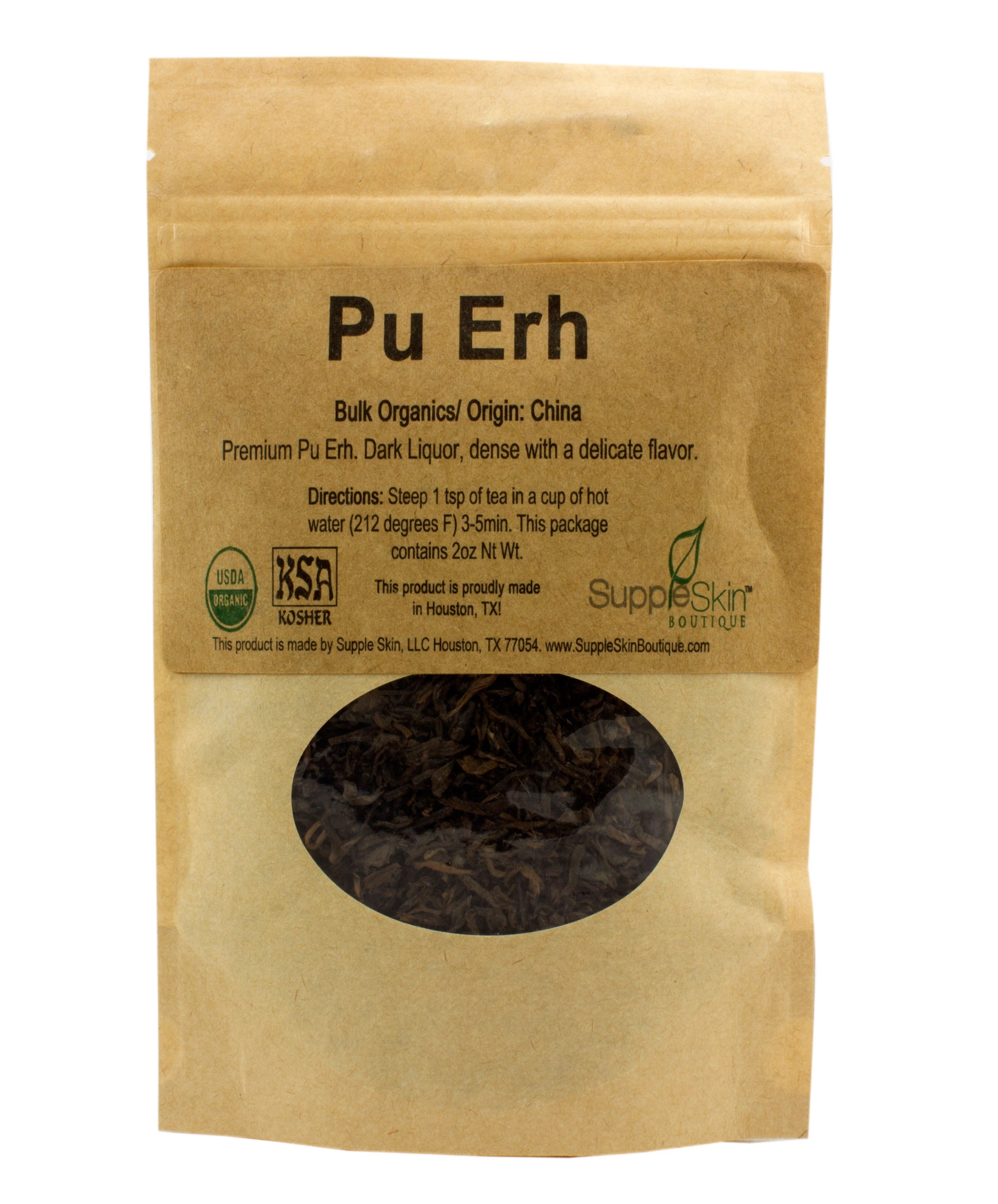 Supple Skin Boutique Pu Erh Aged Tea Organic Shop Tea at HEB