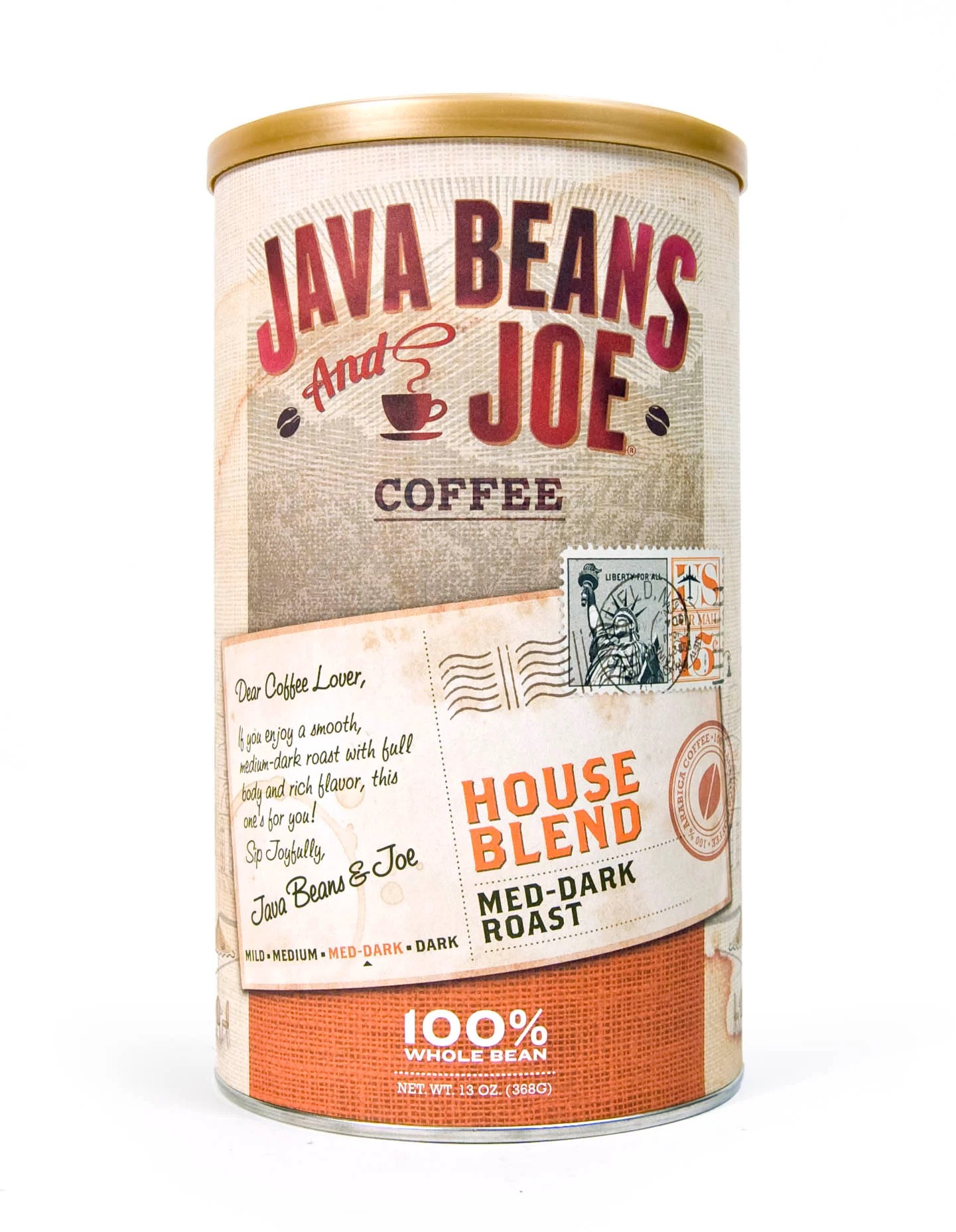 Java Beans & Joe House Blend MediumDark Roast Whole Bean Coffee Shop
