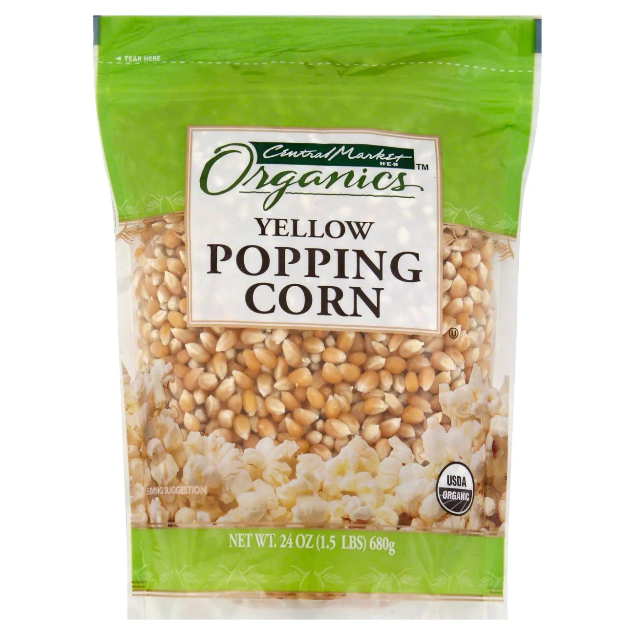 Central Market Organic Yellow Popping Corn Shop Popcorn at HEB