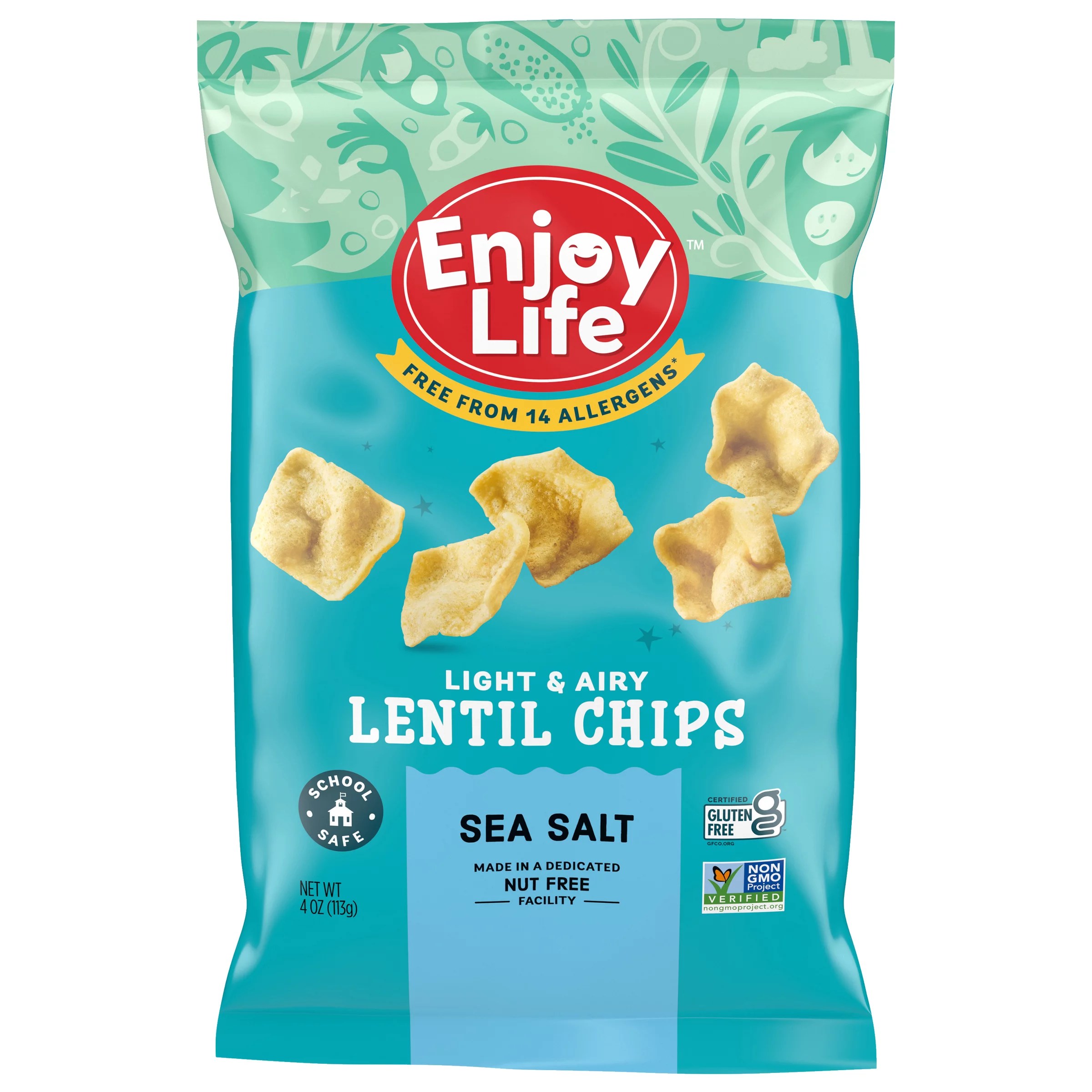 Enjoy Life Gluten Free Allergy Friendly Sea Salt Lentil Chips Shop