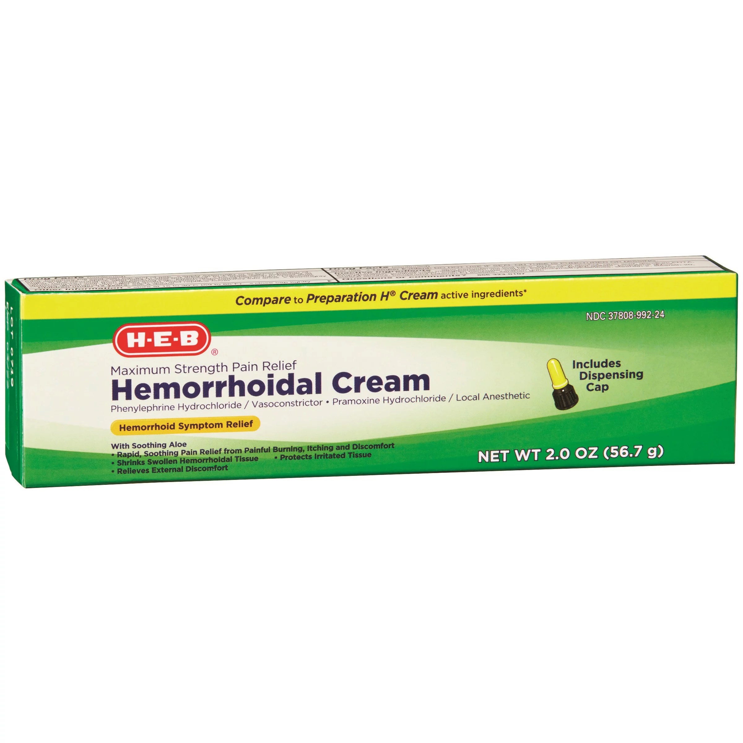HEB Maxium Strength Pain Relief Hemorrhoidal Cream Shop Hemorrhoid