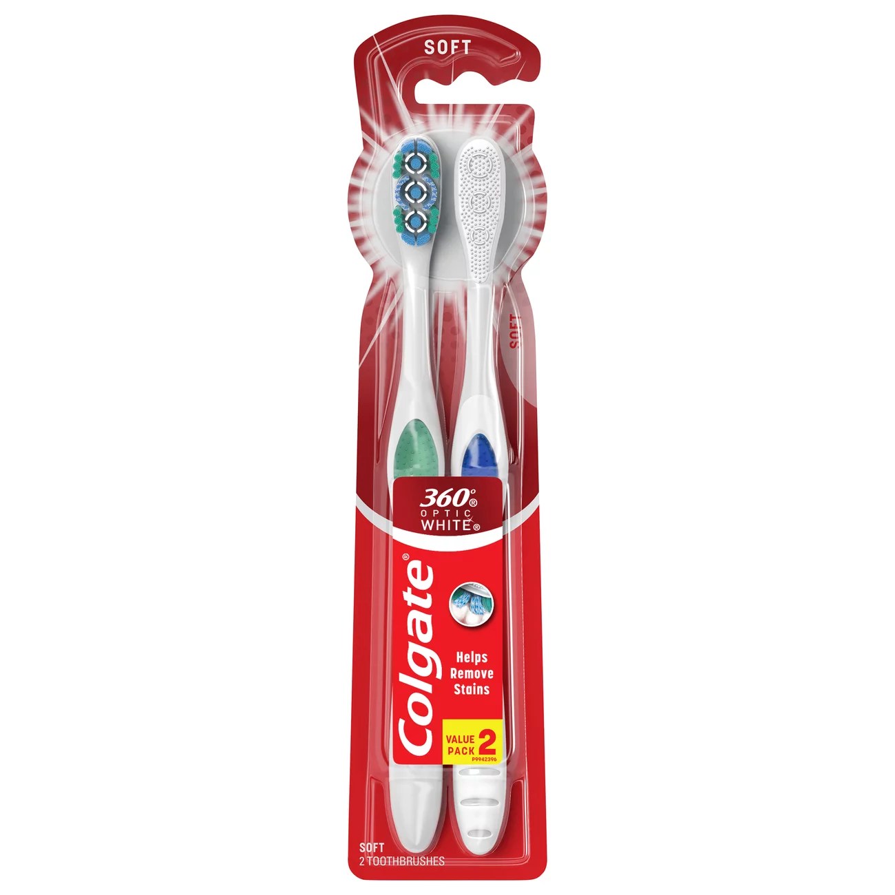 Colgate 360 Optic White Toothbrush, Soft Colors May Vary Shop