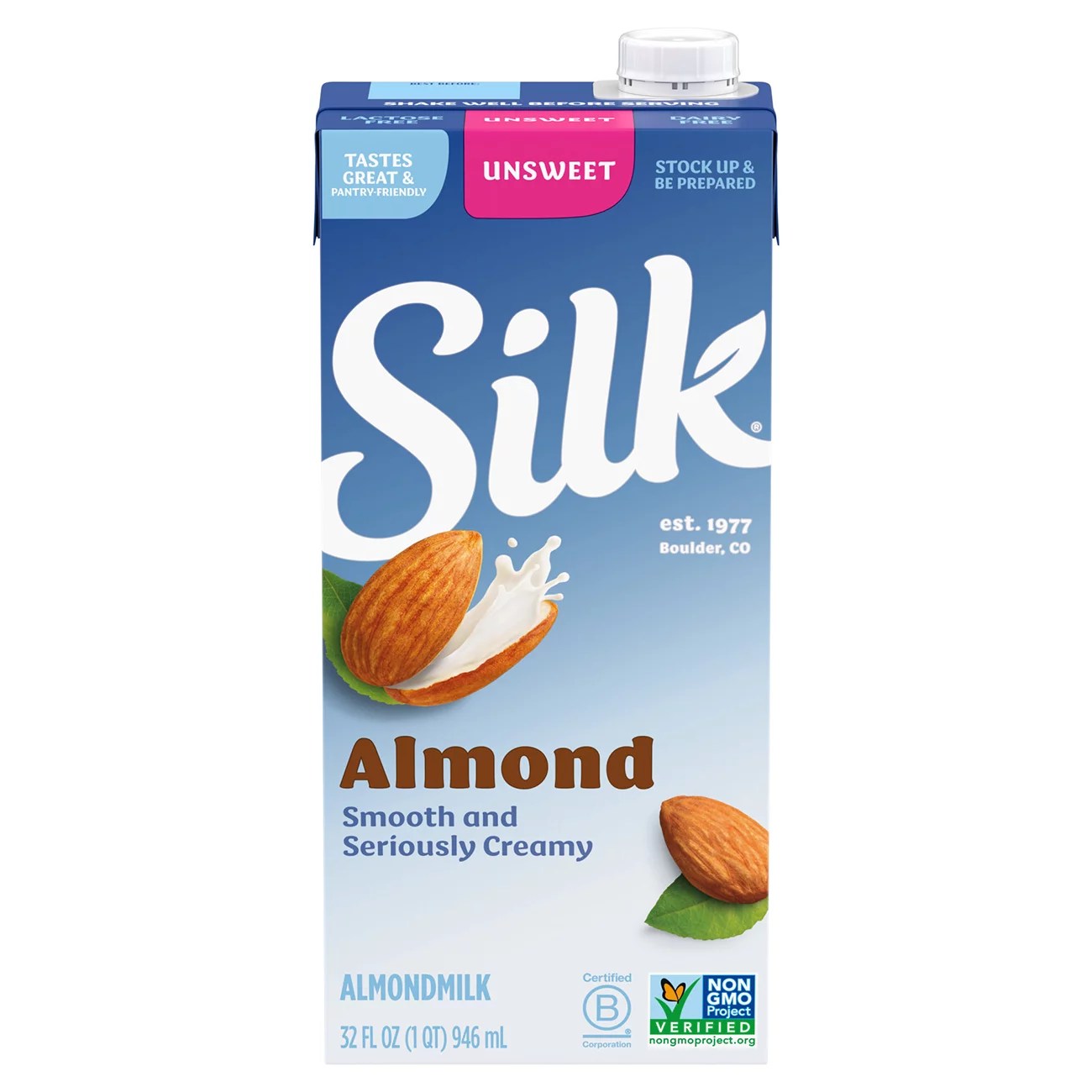 Silk PureAlmond Original Unsweetened Almond Milk Shop Milk at HEB