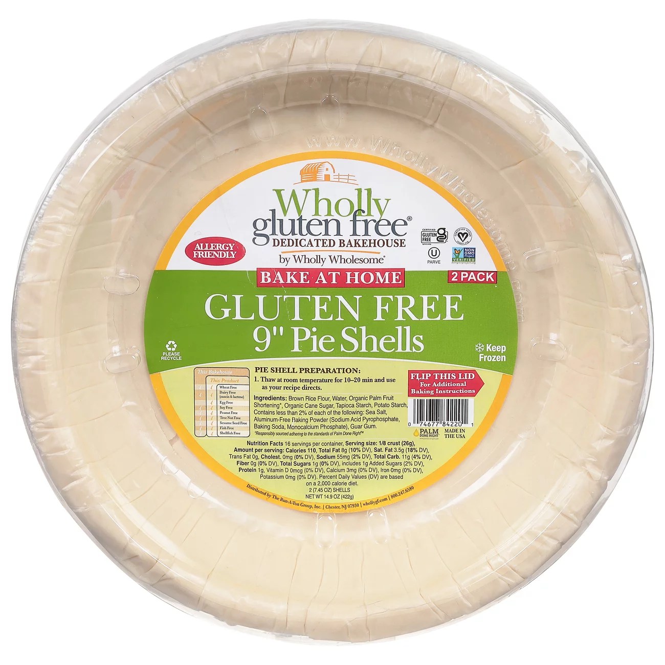 Wholly Wholesome Gluten Free Pie Crust Shop Pie Crusts at HEB