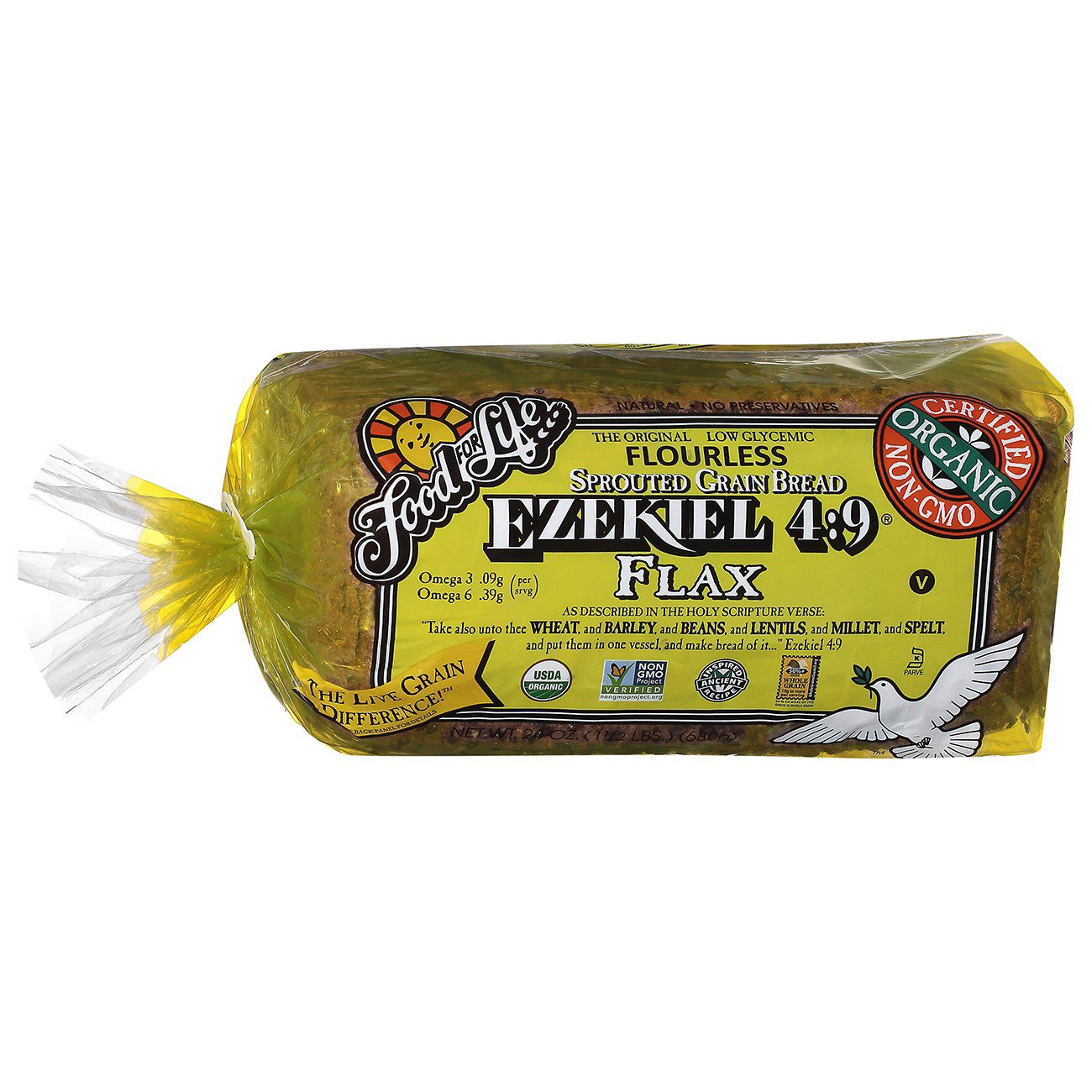 Food For Life Ezekiel 49 Flax Bread Shop Bread at HEB