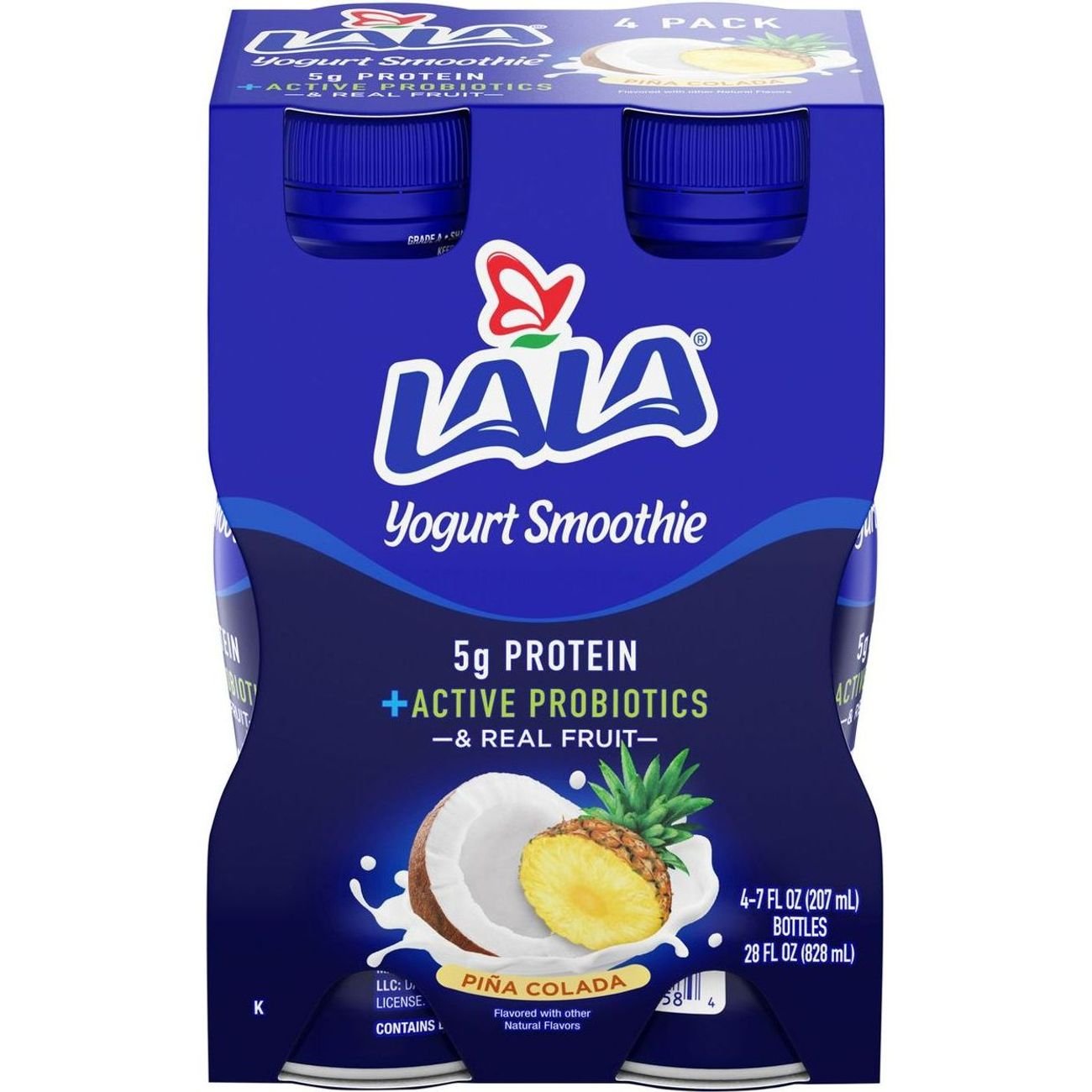 LALA Pina Colada Yogurt Smoothie 7 oz Bottles Shop Yogurt at HEB
