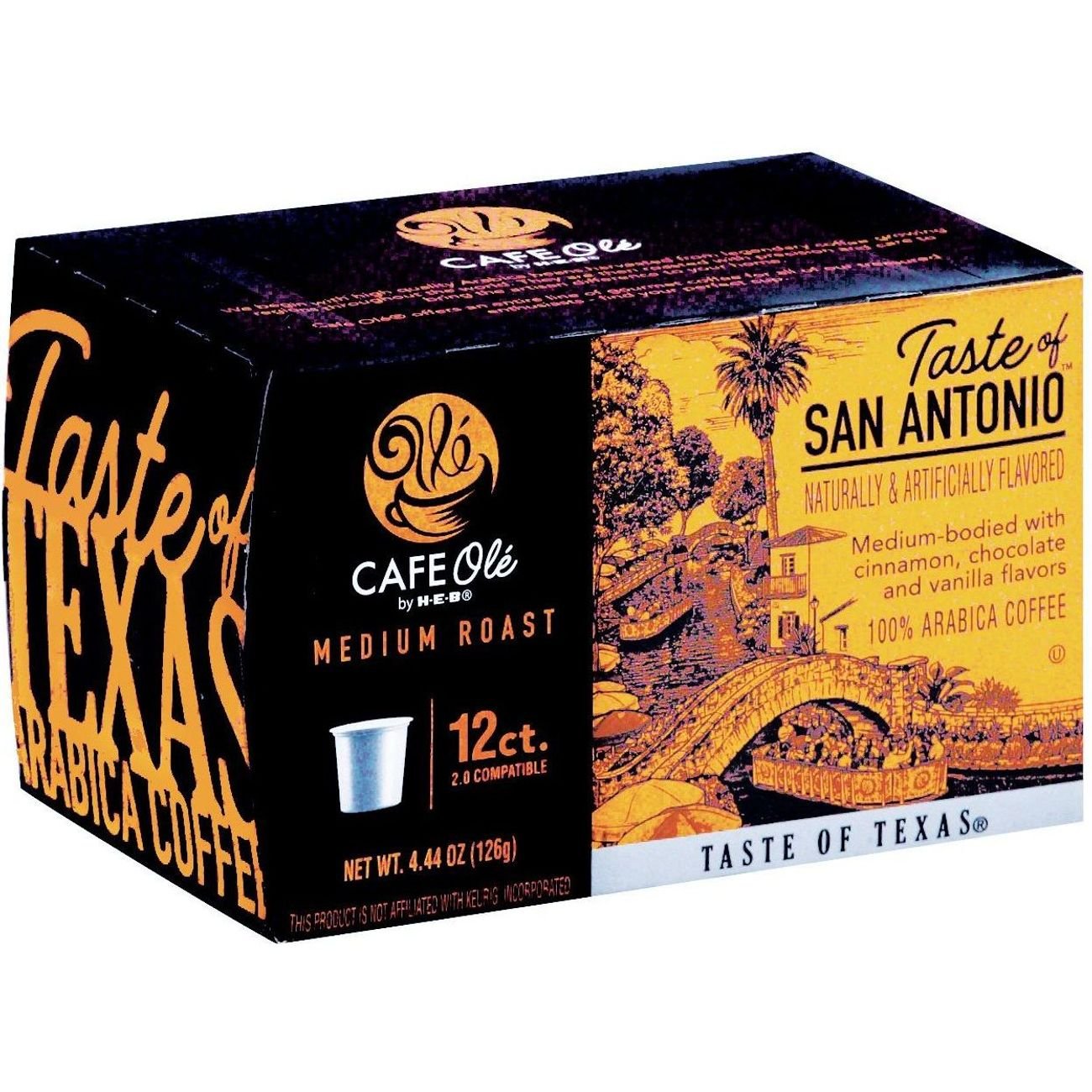 Cafe Ole by HEB Taste of San Antonio Medium Roast Single Serve Coffee