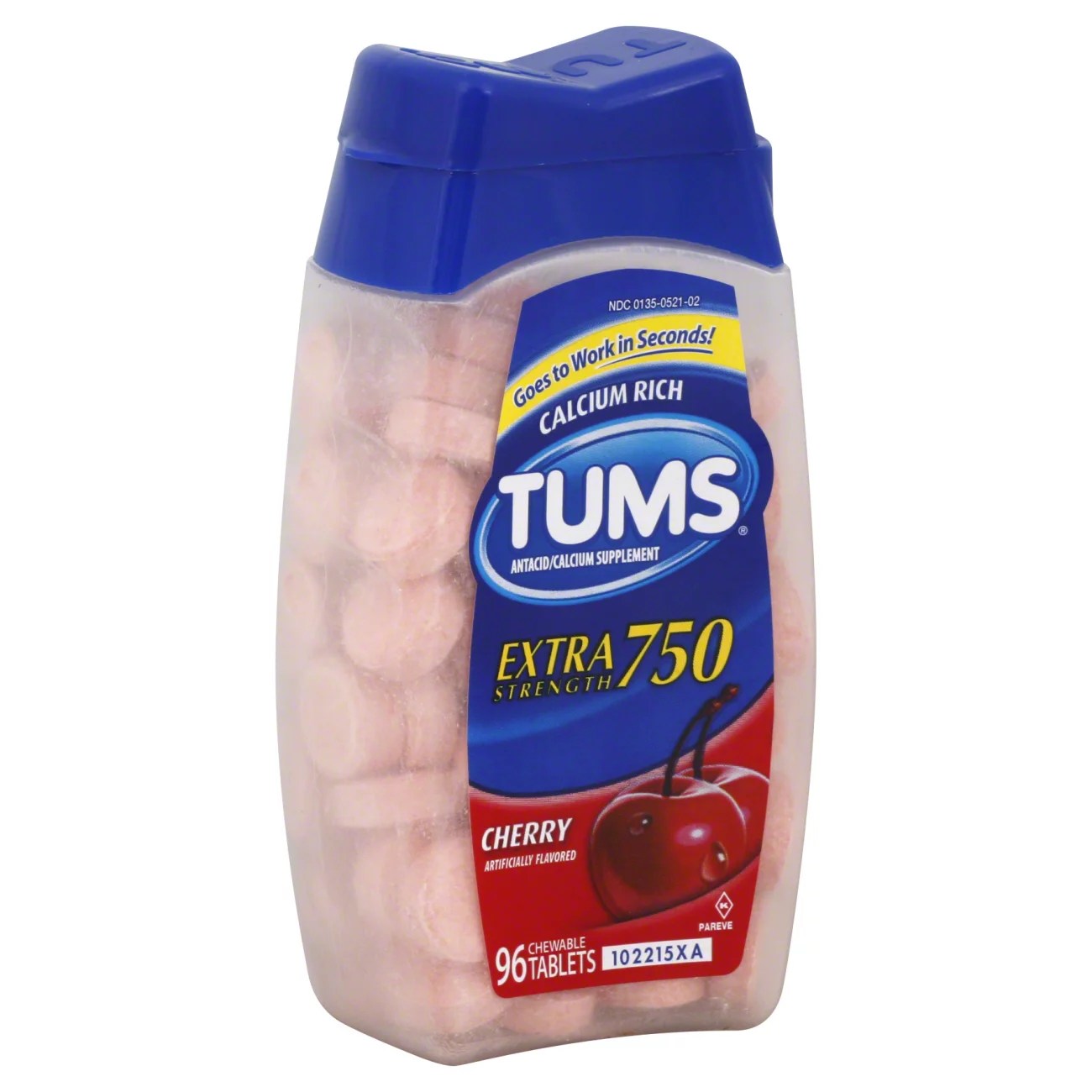 Tums Extra Strength 750 Cherry Chewable Tablets Shop Medicines