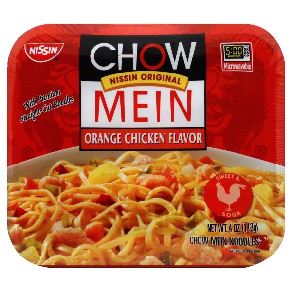 Nissin Orange Chicken Flavor Chow Mein Noodles Shop Soups & Chili at