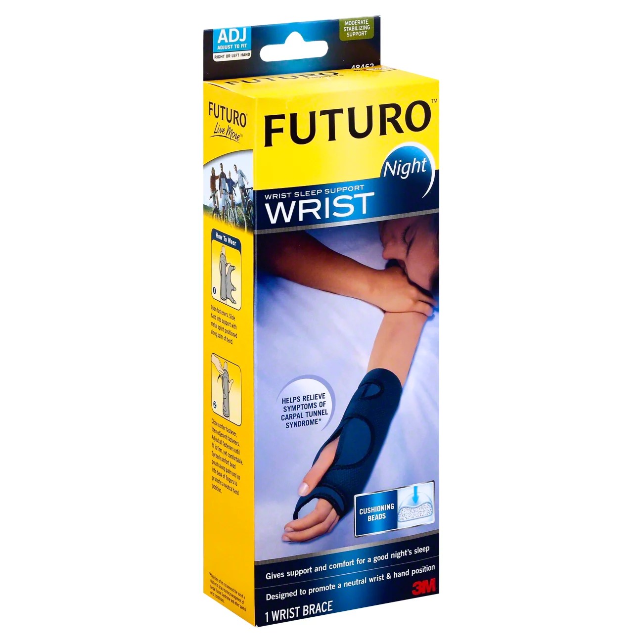 Futuro Night Wrist Sleep Moderate Support Adjustable Shop Sleeves & Braces at HEB