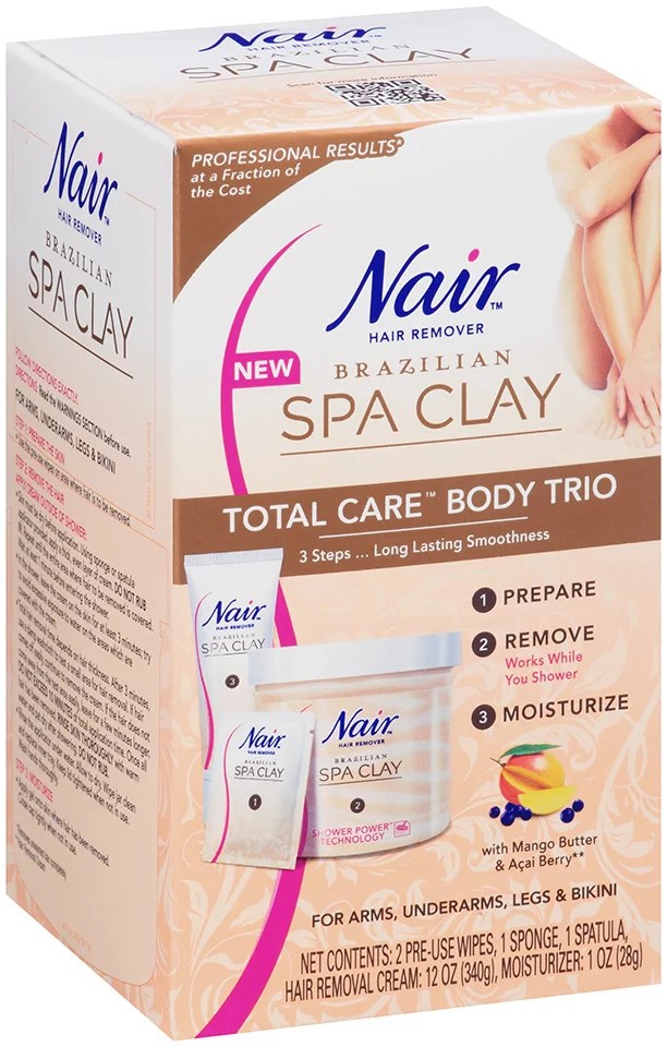 Nair Brazilian Spa Clay Total Care Body Trio Shop Depilatories & wax