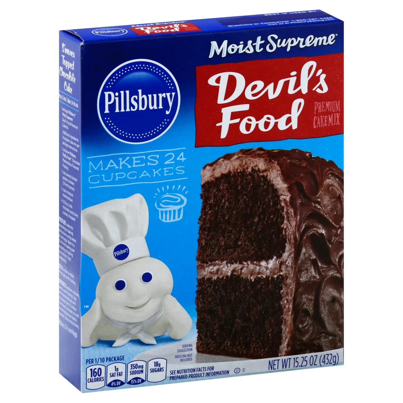 Pillsbury Moist Supreme Devil's Food Premium Cake Mix Shop Baking