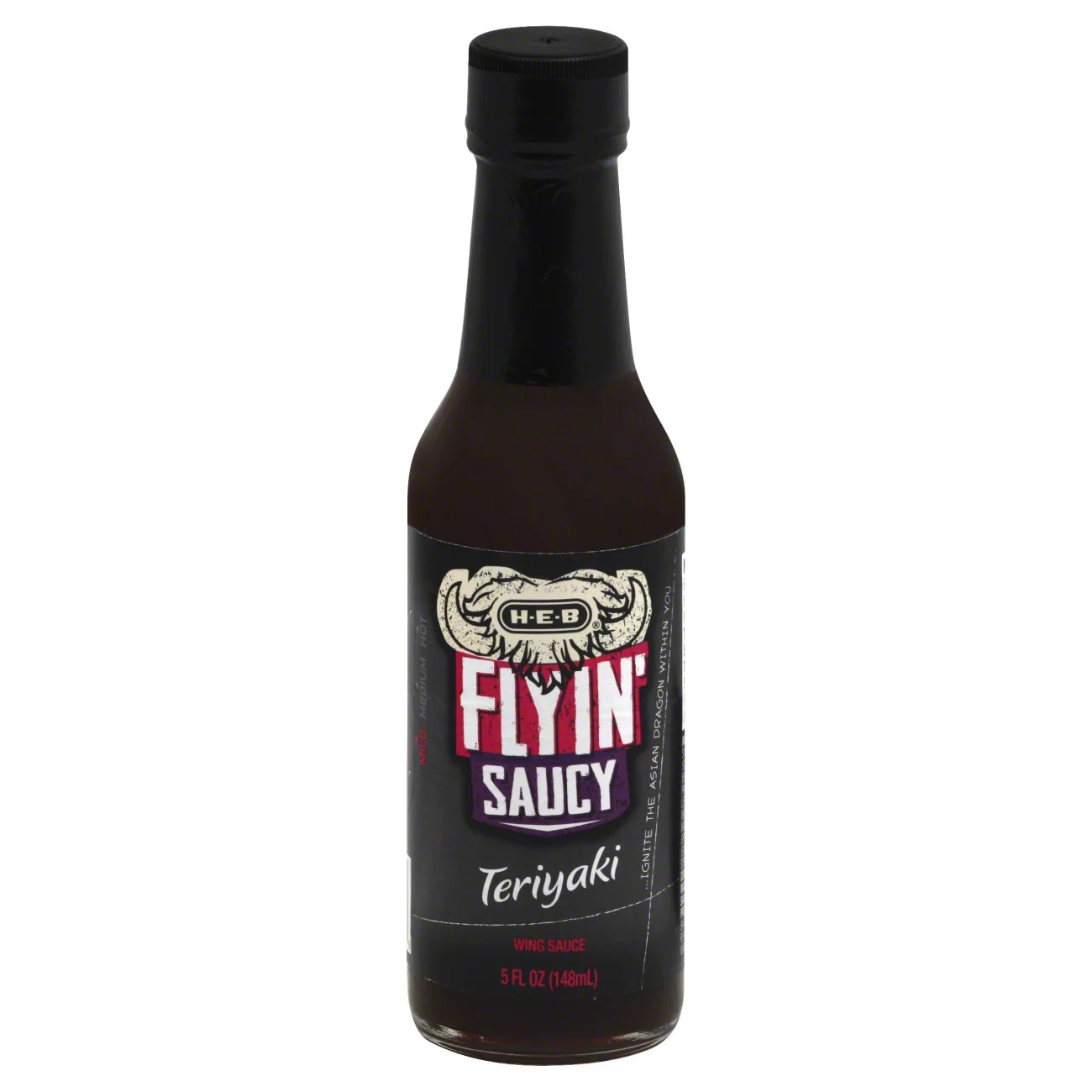 HEB Flyin' Saucy Teriyaki Mild Wing Sauce Shop Specialty Sauces at