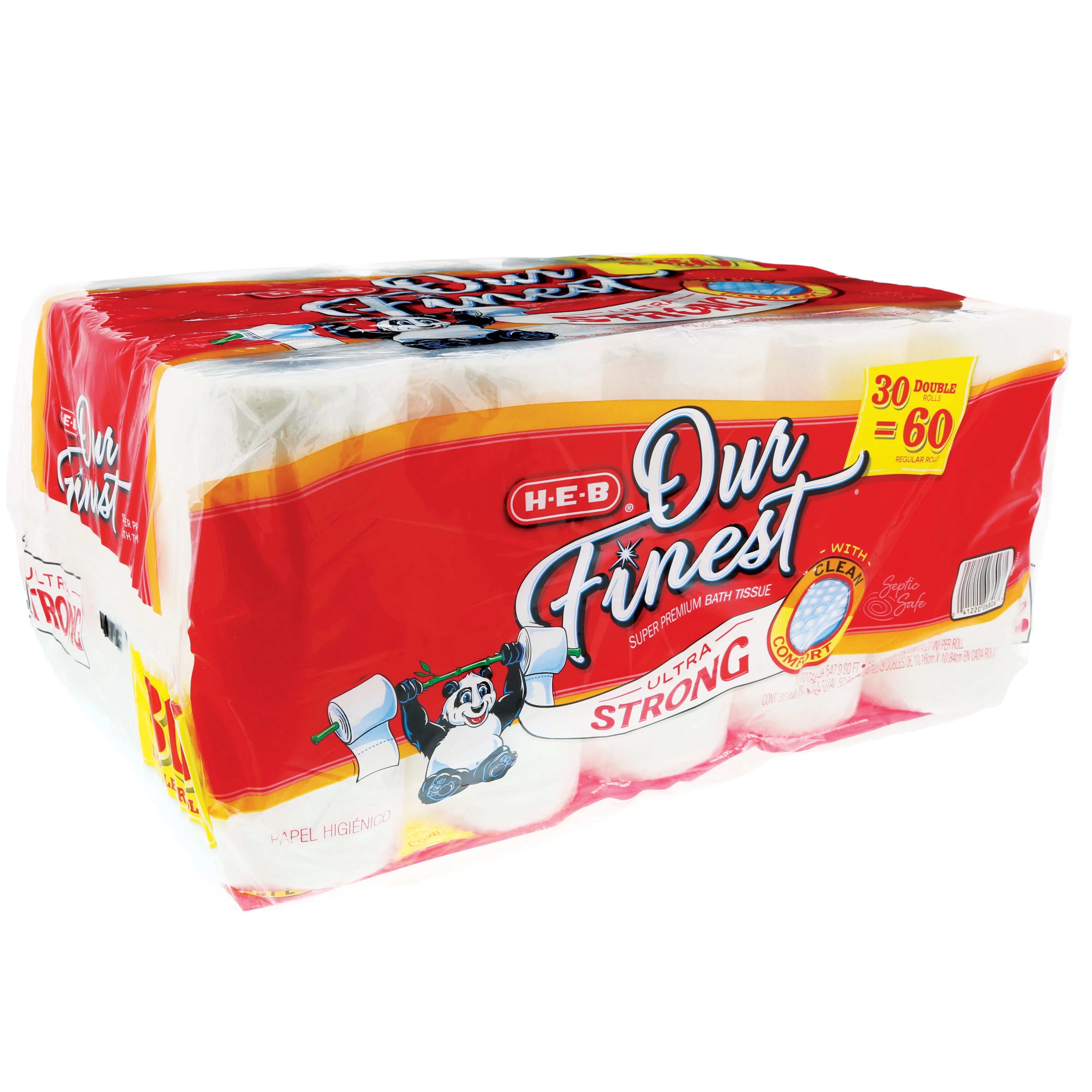 HEB Our Finest Ultra Strong Double Roll Toilet Paper Shop Toilet