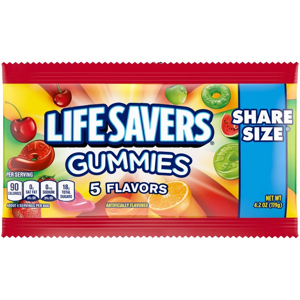 Life Savers 5 Flavors Gummies Share Size Pack Shop Snacks & Candy at