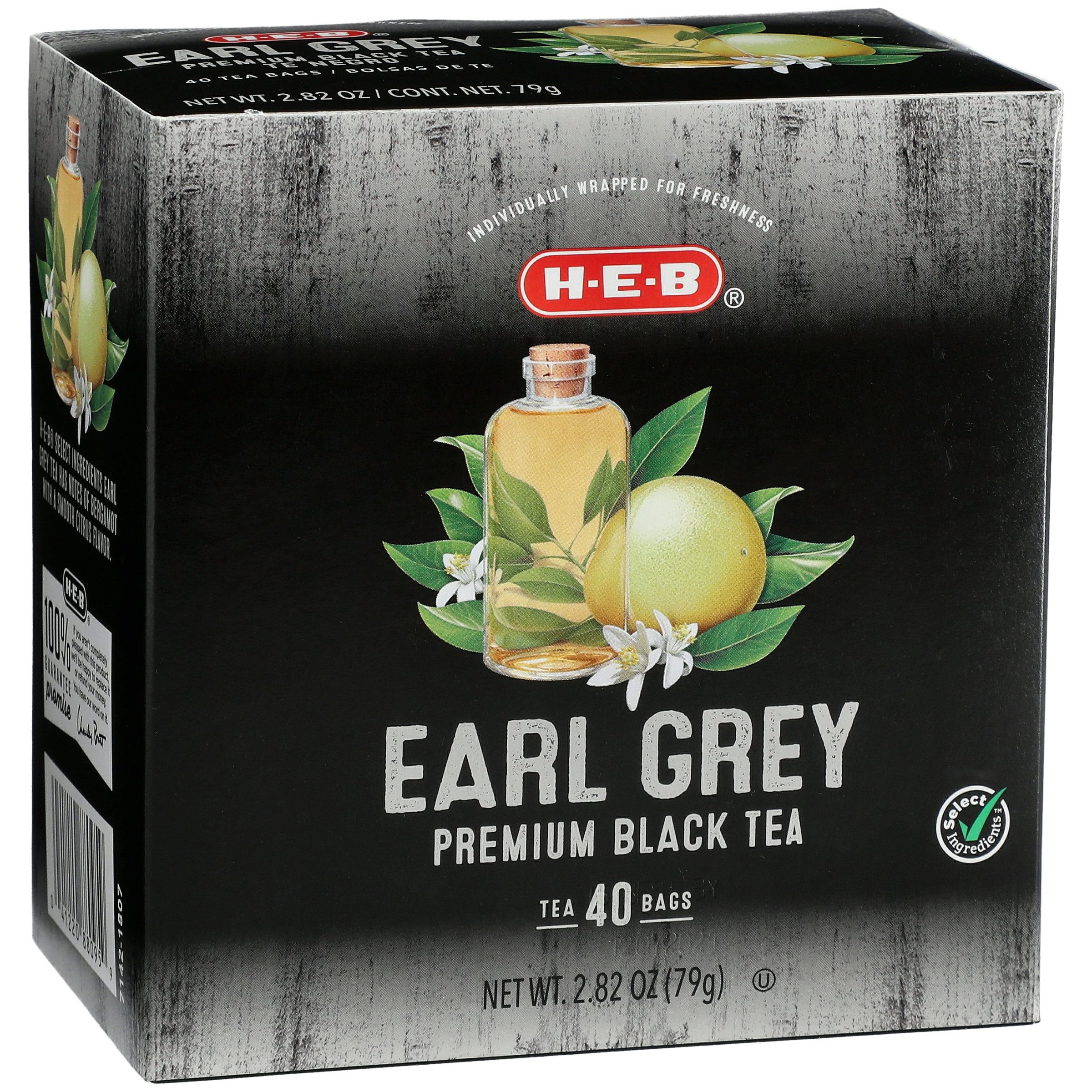 HEB Earl Grey Black Tea Bags Shop Tea at HEB