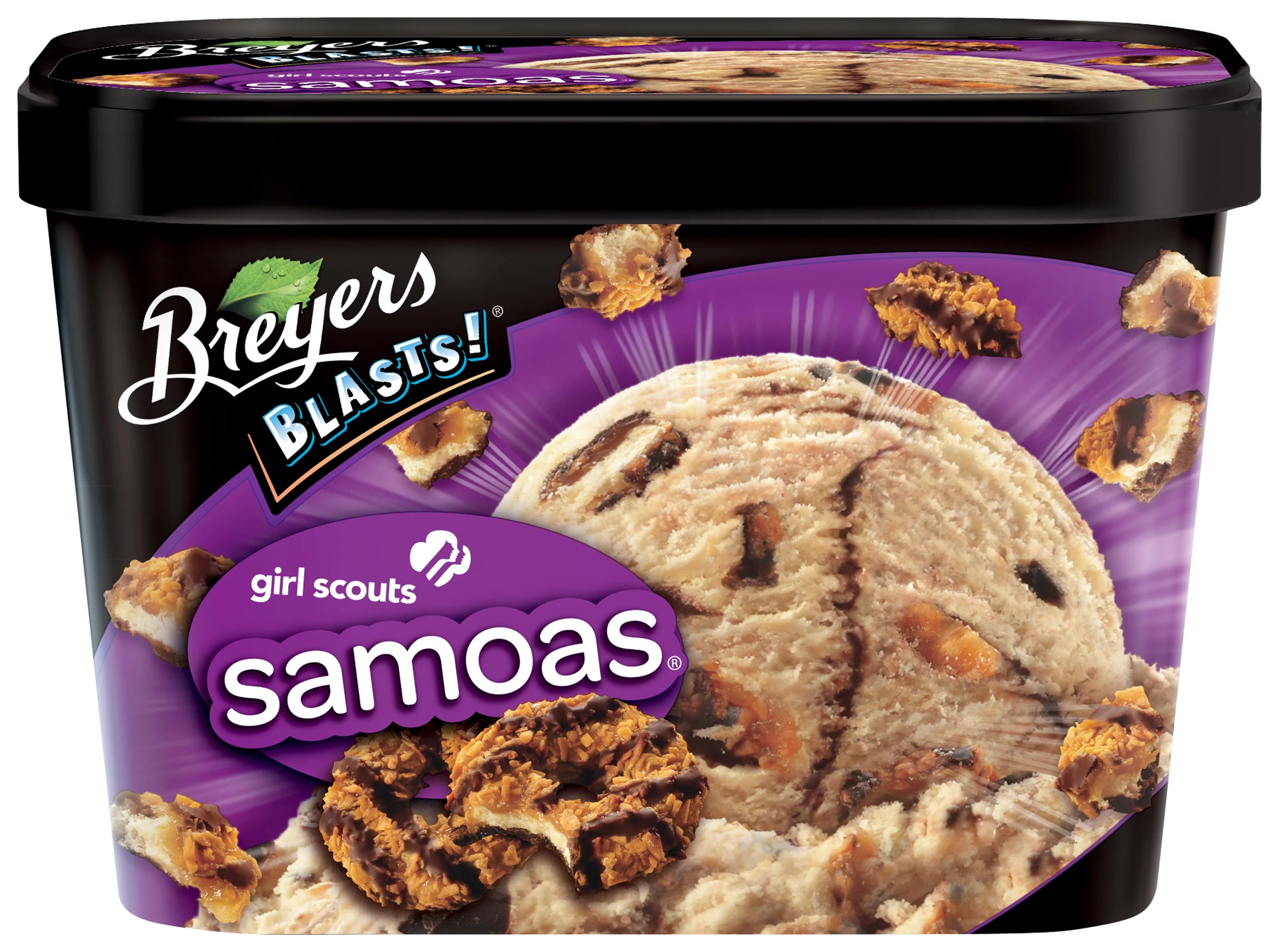 Breyers Blasts! Girl Scouts Samoas Frozen Dairy Dessert Shop Ice