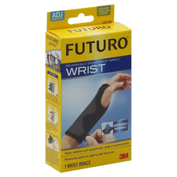 Futuro Reversible Splint Moderate Wrist Brace Adjust To Fit Shop Medicines & Treatments at HEB