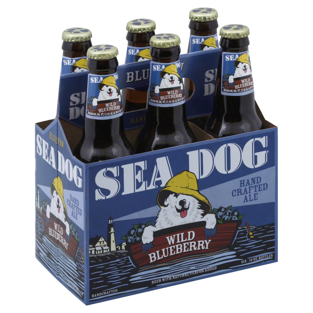 Sea Dog Wild Blueberry Wheat Ale Beer, Glass Bottles Shop Beer at HEB