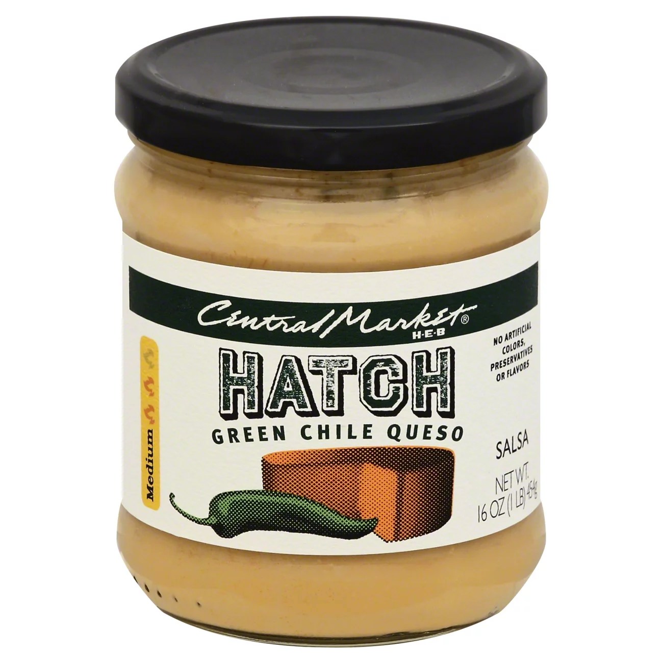 Central Market Hatch Green Chile Queso Shop Salsa & Dip at HEB