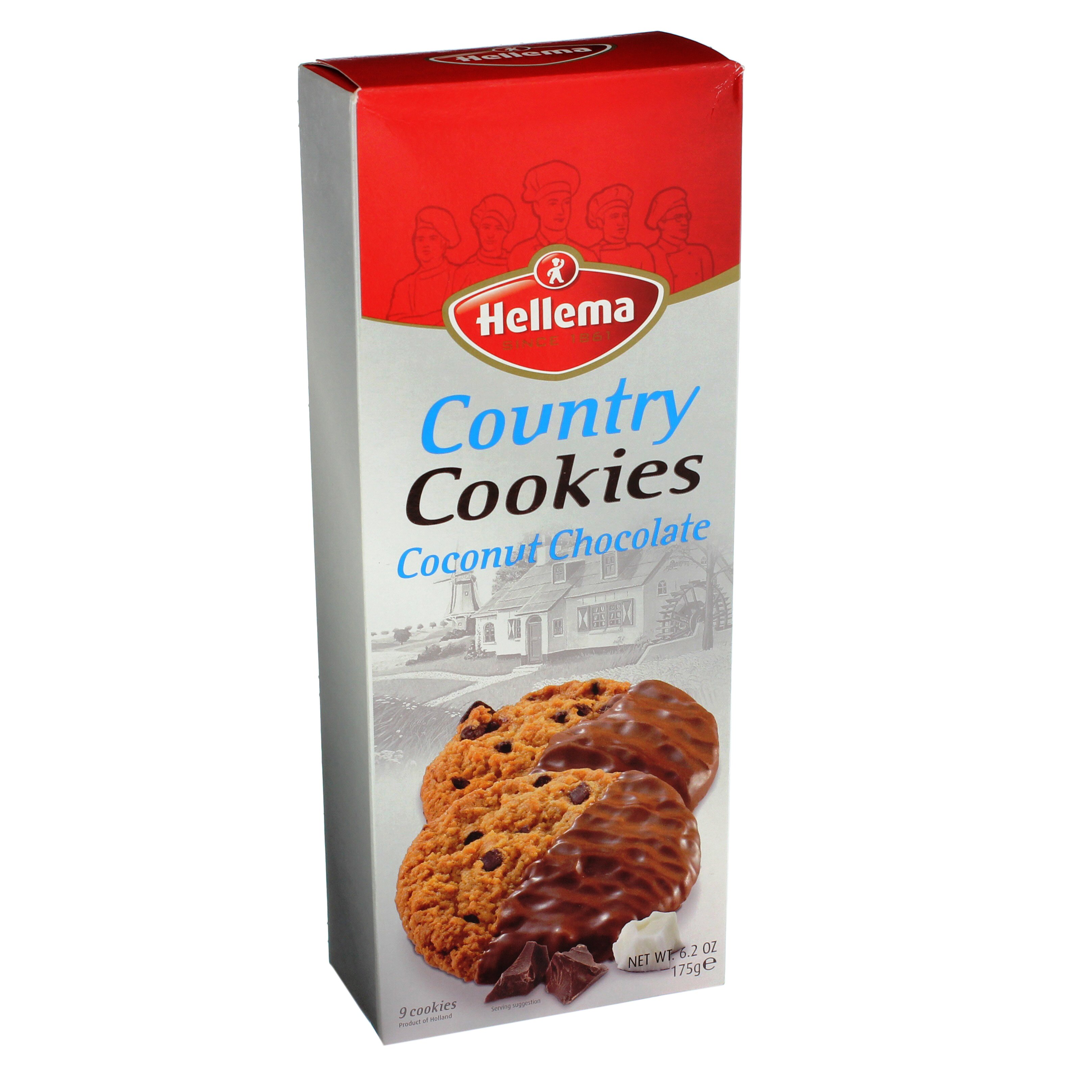 Hellema Coconut Chocolate Country Cookies Shop Cookies at HEB