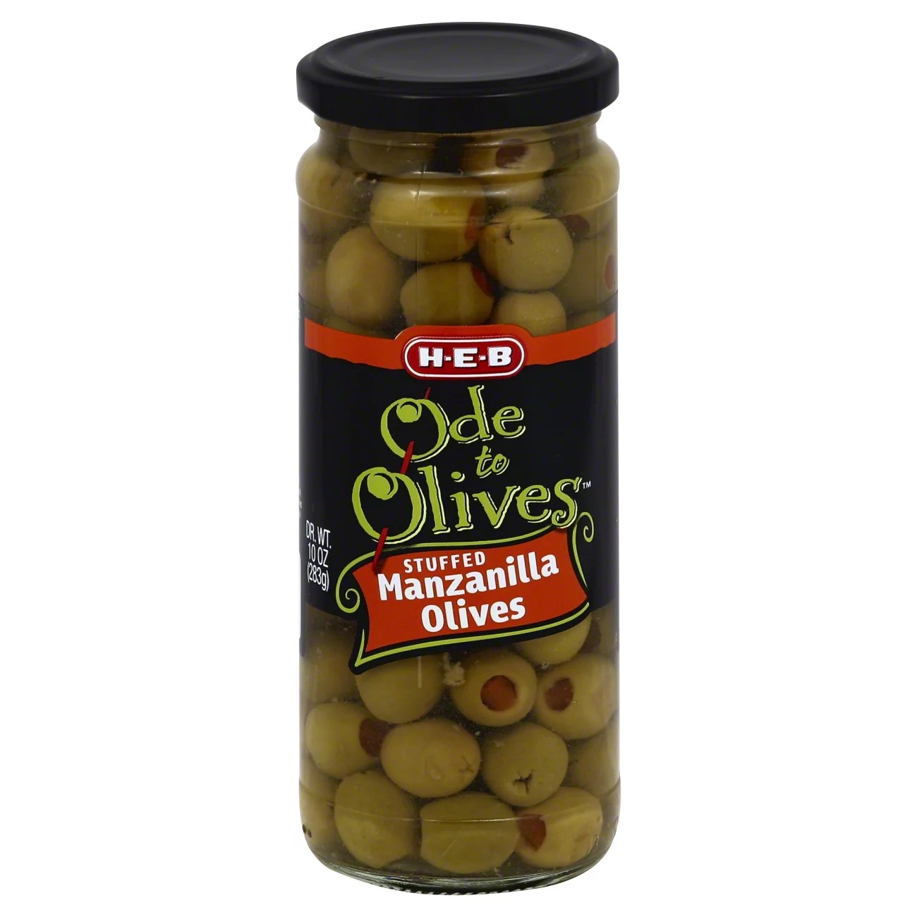 HEB Ode to Olives Stuffed Manzanilla Green Olives Shop Canned