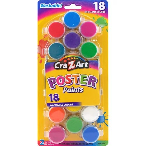 CraZArt Washable Poster Paint Shop School & Office Supplies at HEB