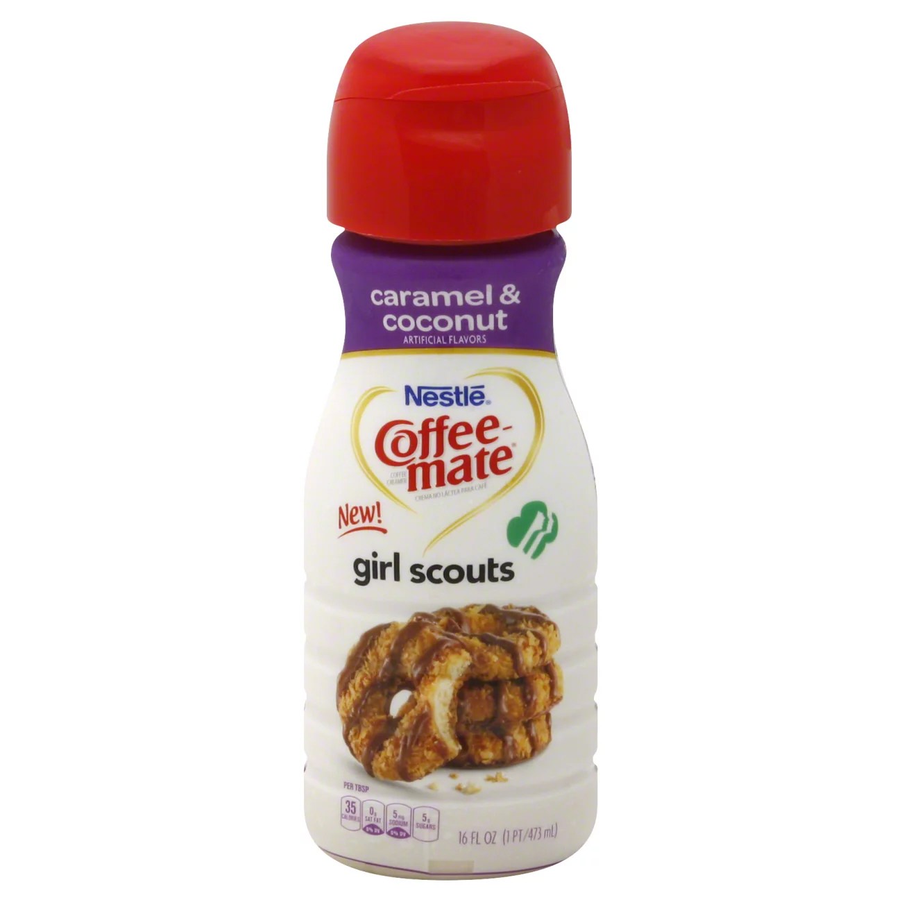 Nestle CoffeeMate Girl Scouts Caramel and Coconut Coffee Creamer
