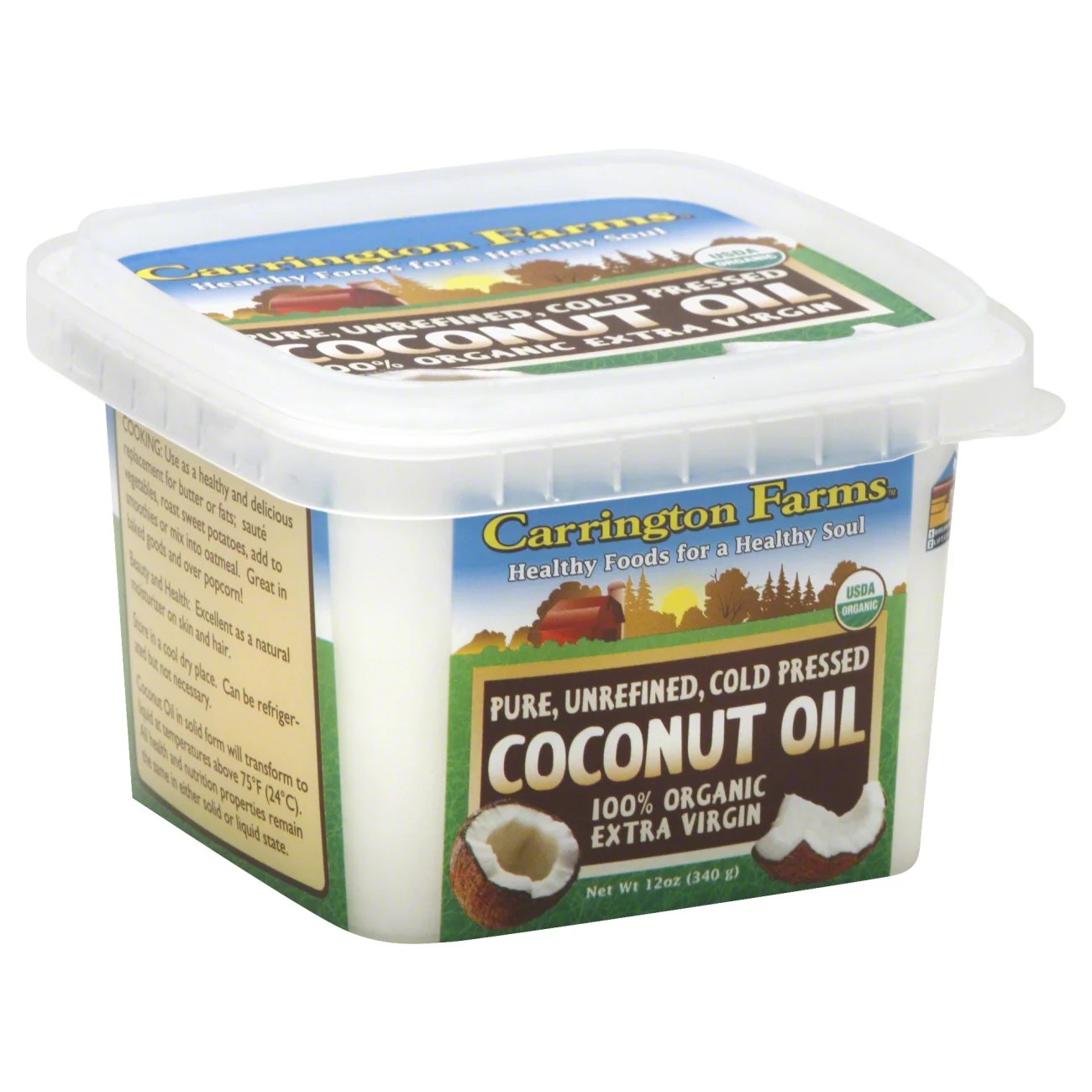 Carrington Farms 100 Organic Extra Virgin Coconut Oil Shop Oils at HEB