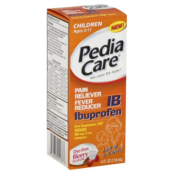 PediaCare Children Oral Suspension DyeFree Berry Flavor Ibuprofen
