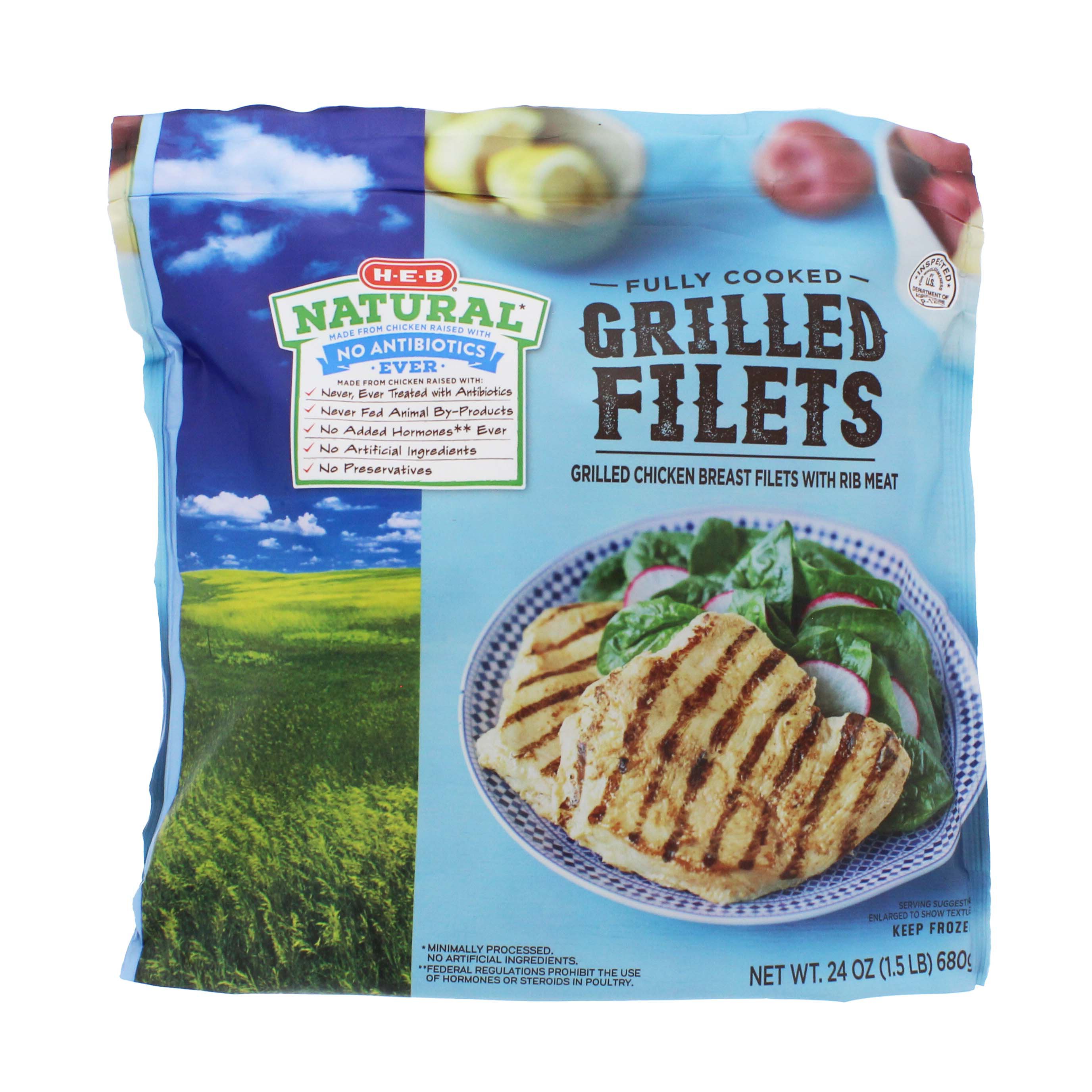 HEB Fully Cooked Natural Grilled Chicken Breast Filets Shop Chicken