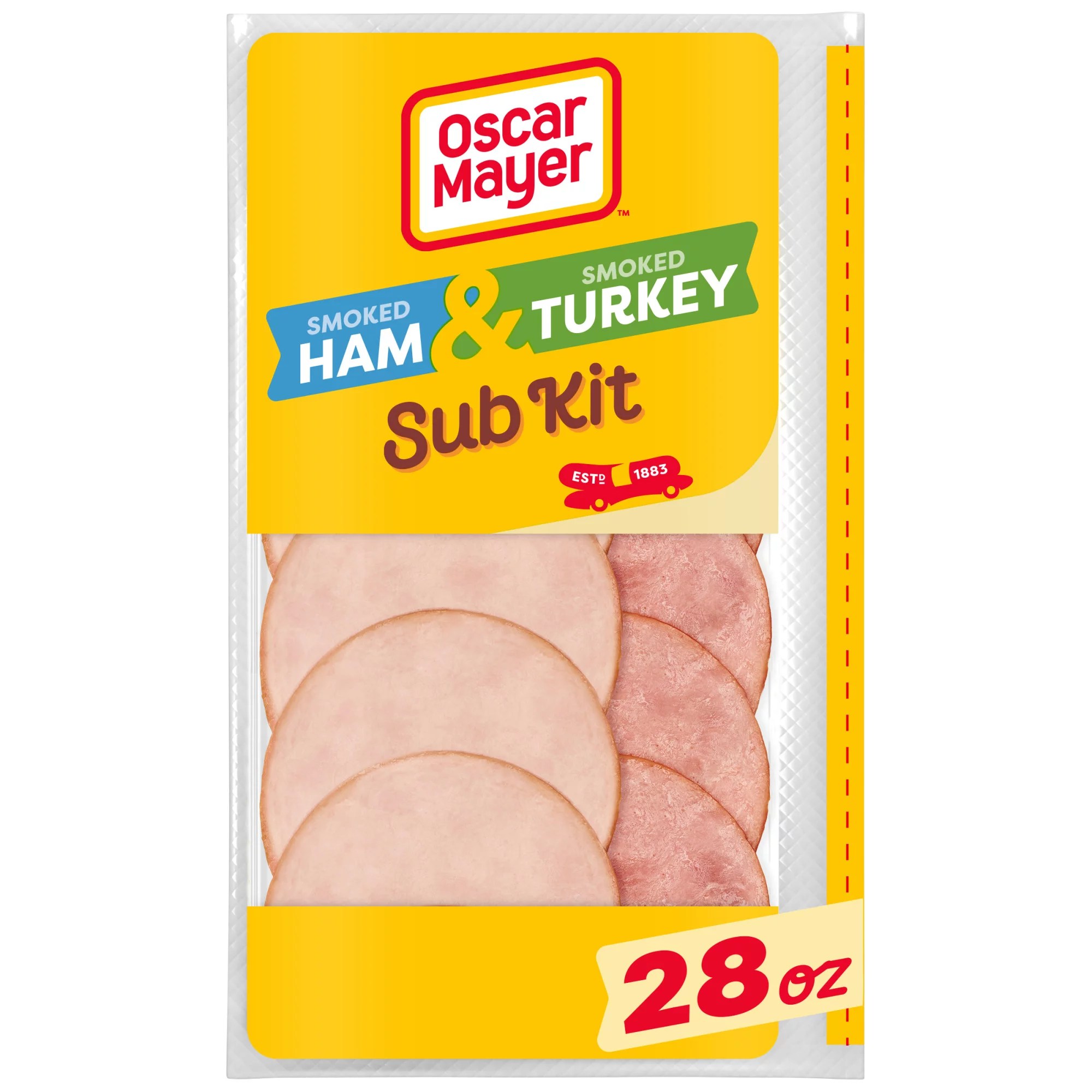 Oscar Mayer Sub Kit with Smoked Ham & Smoked Turkey Breast Sliced Deli