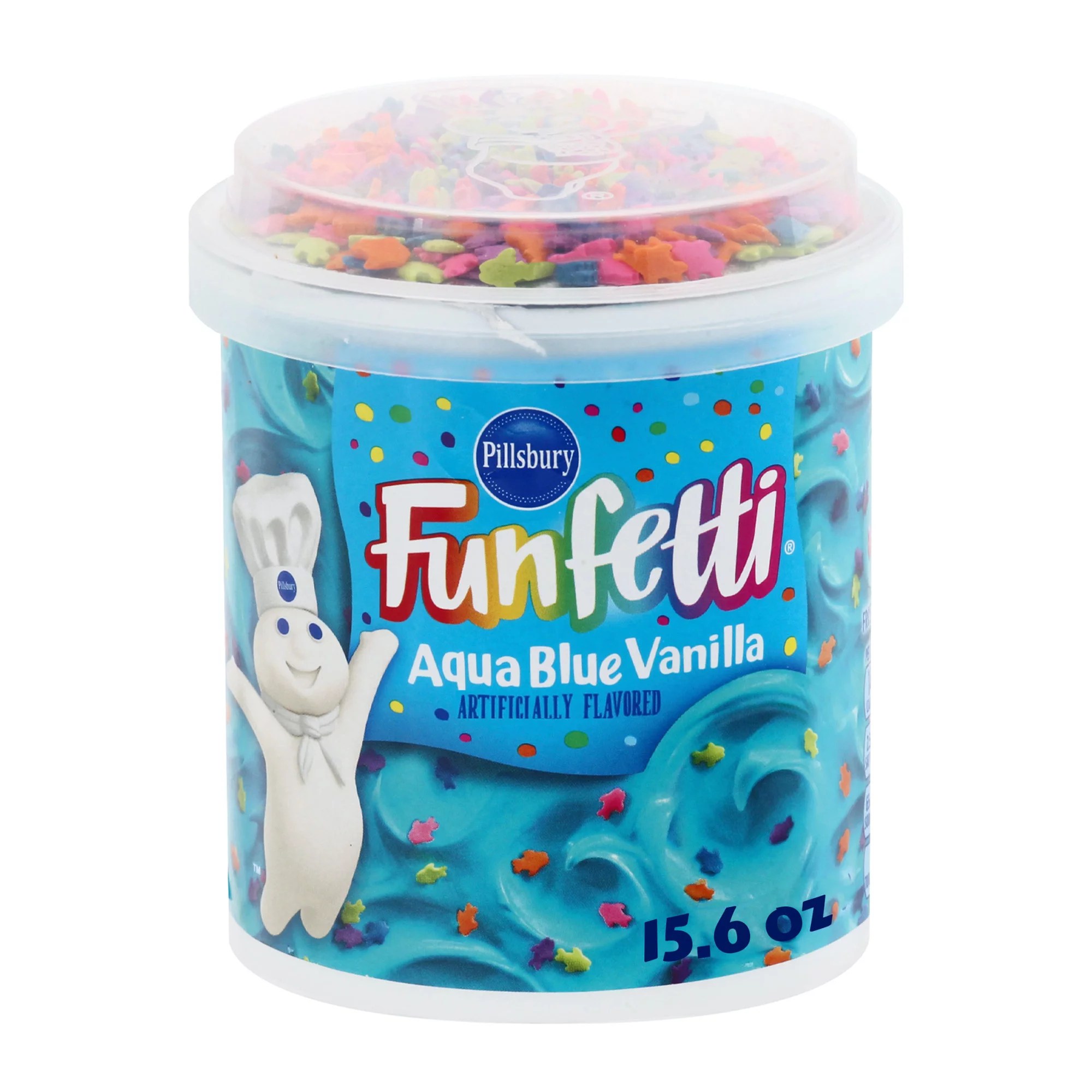 Pillsbury Funfetti Aqua Blue Vanilla Frosting Shop Icing