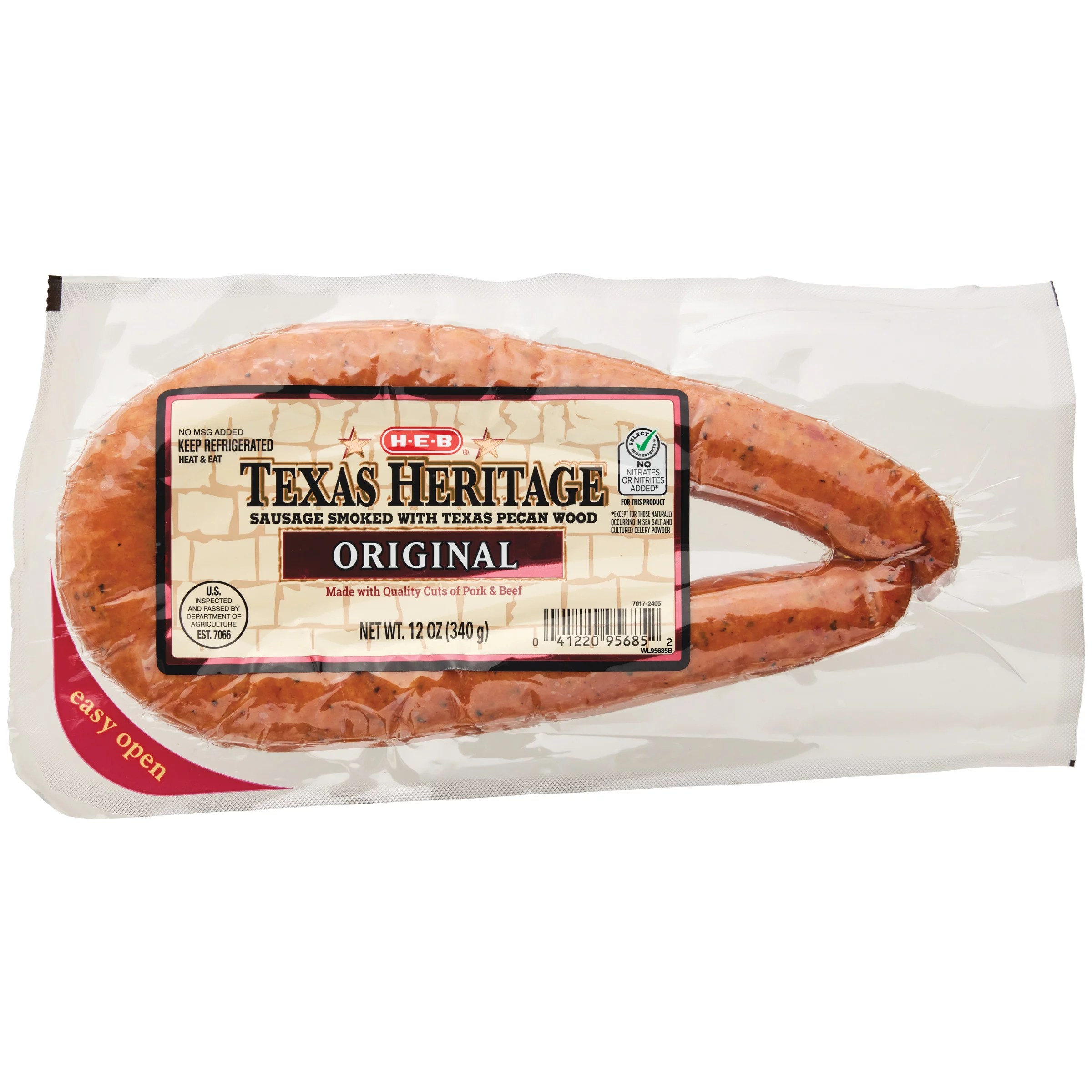 HEB Texas Heritage Original Smoked Sausage Shop Meat at HEB