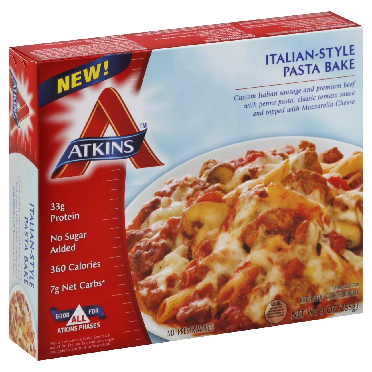 Atkins ItalianStyle Pasta Bake Shop Meals & Sides at HEB