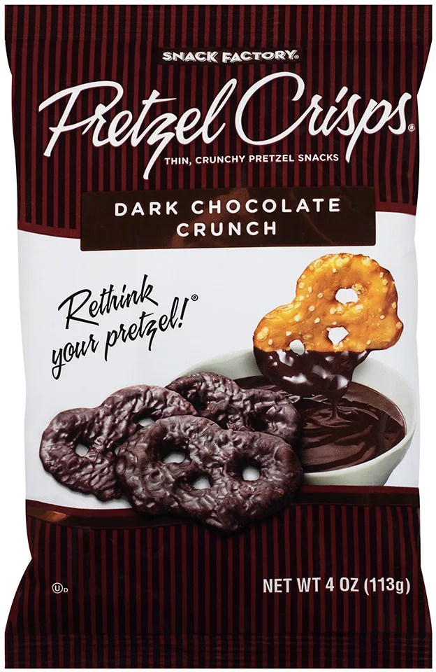 Snack Factory Pretzel Crisps Dark Chocolate Crunch Shop Snacks