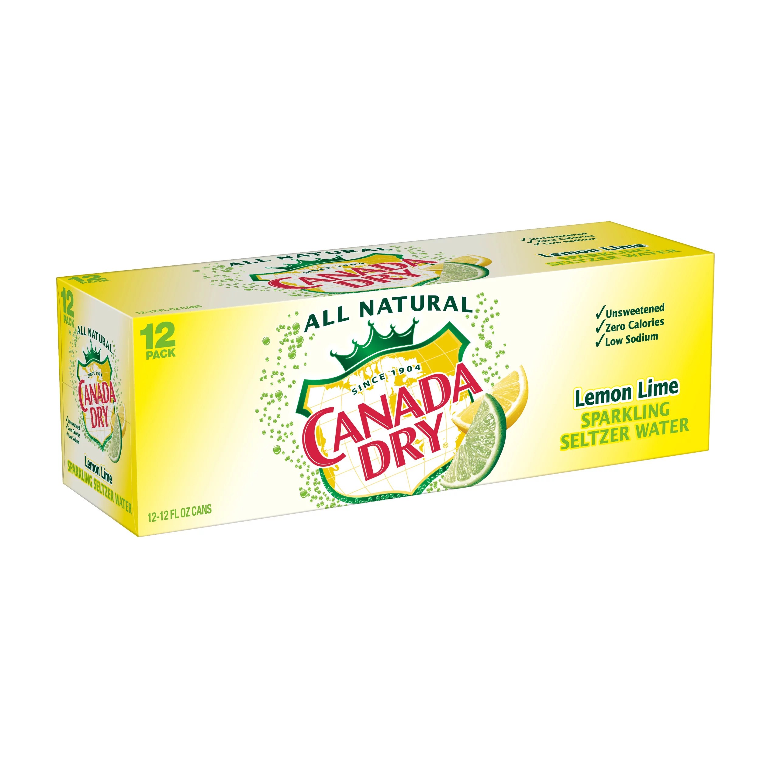 Canada Dry Lemon Lime Sparkling Seltzer Water 12 PK Cans Shop Water