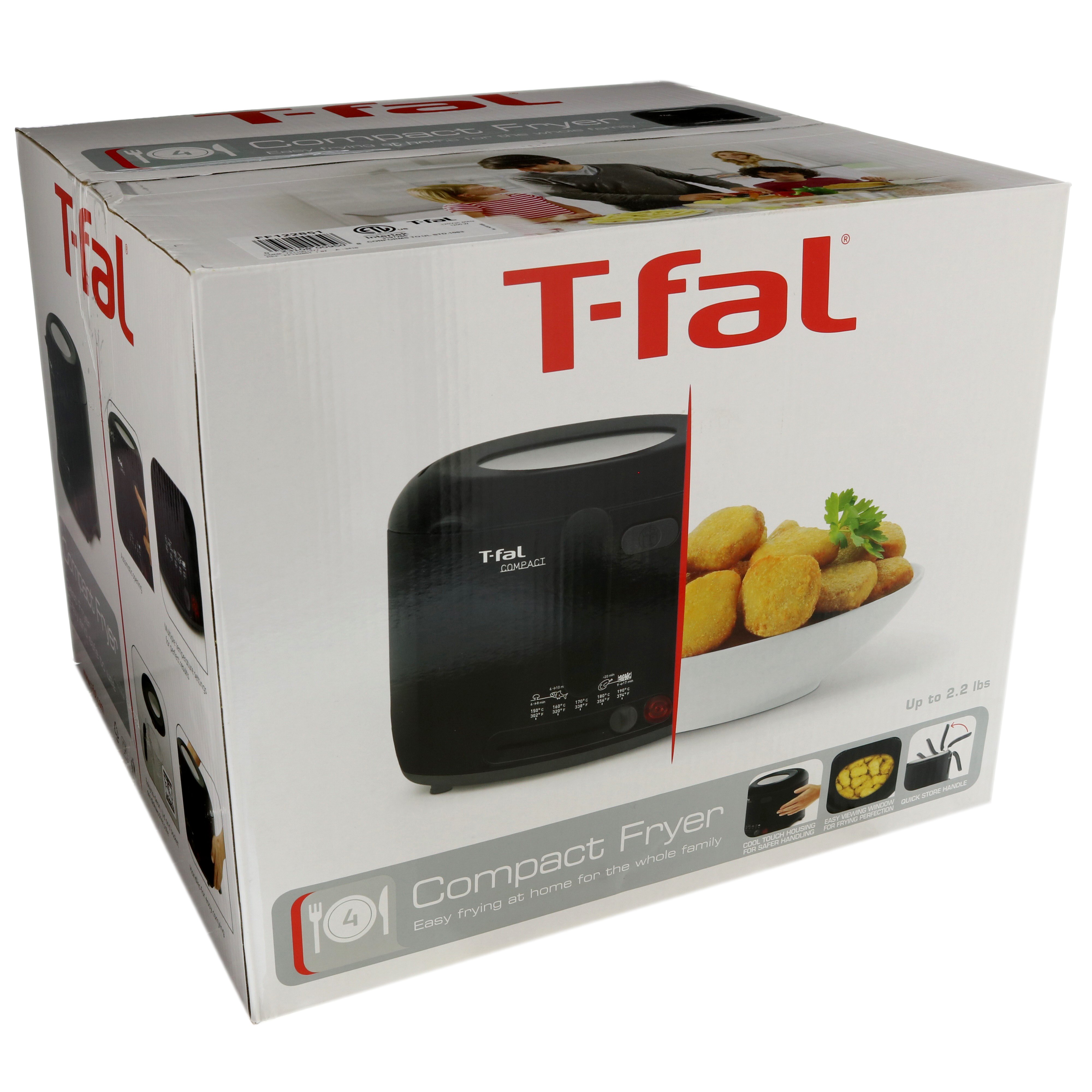 Tfal Compact Cool Touch Deep Fryer Black Shop Appliances at HEB