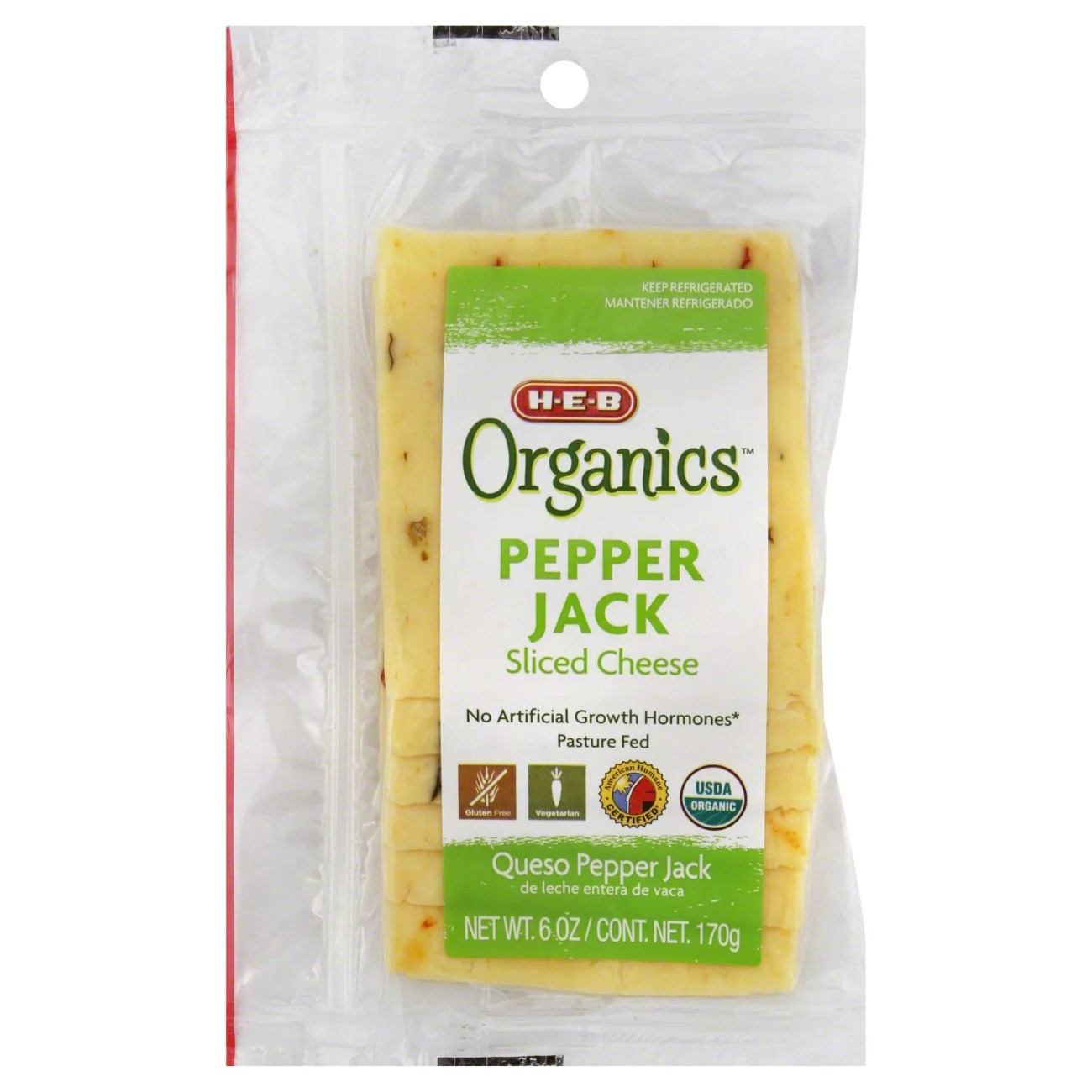 HEB Organics Pepper Jack Cheese, Slices Shop Cheese at HEB
