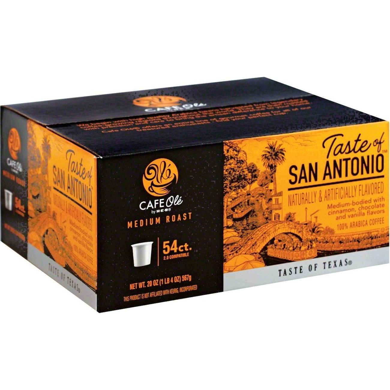 CAFE Olé by HEB Medium Roast Taste of San Antonio Coffee Single Serve Cups Value Pack Shop