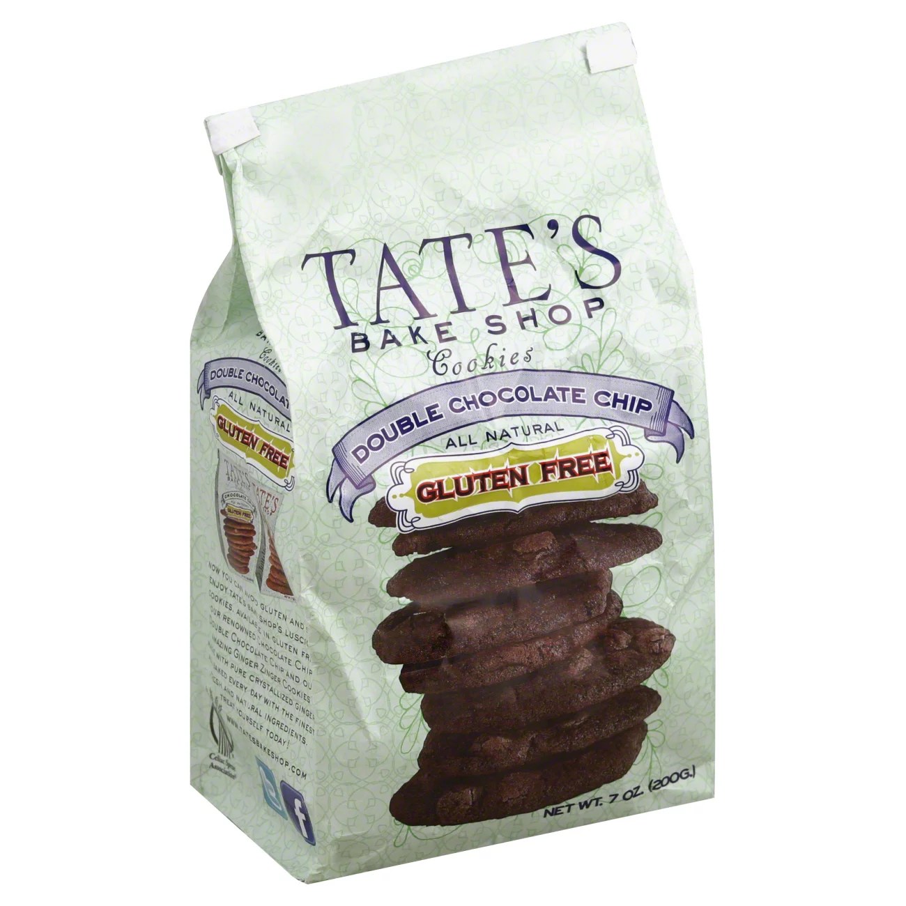 Tate's Bake Shop Gluten Free Double Chocolate Chip Cookies Shop