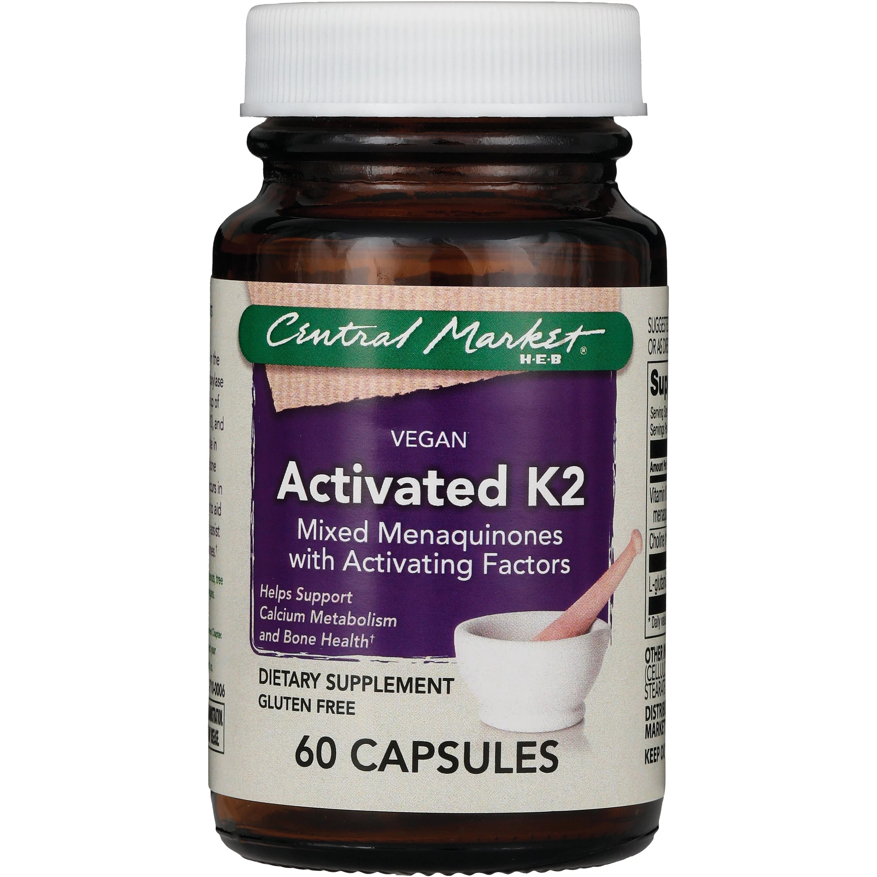 Central Market Activated K2 Vegan Capsules Shop Vitamins AZ at HEB