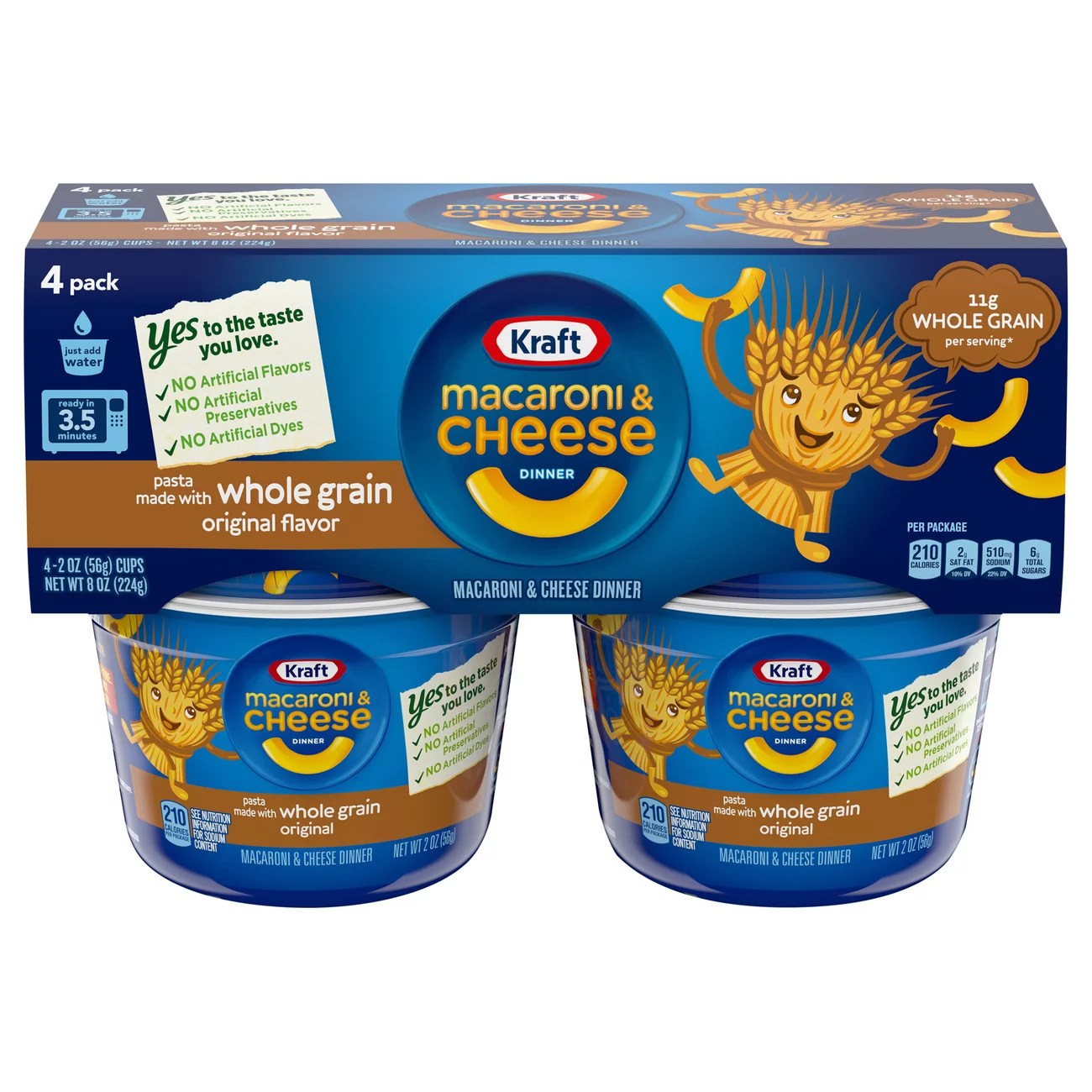 Kraft Whole Grain Original Flavor Macaroni & Cheese Dinner Shop