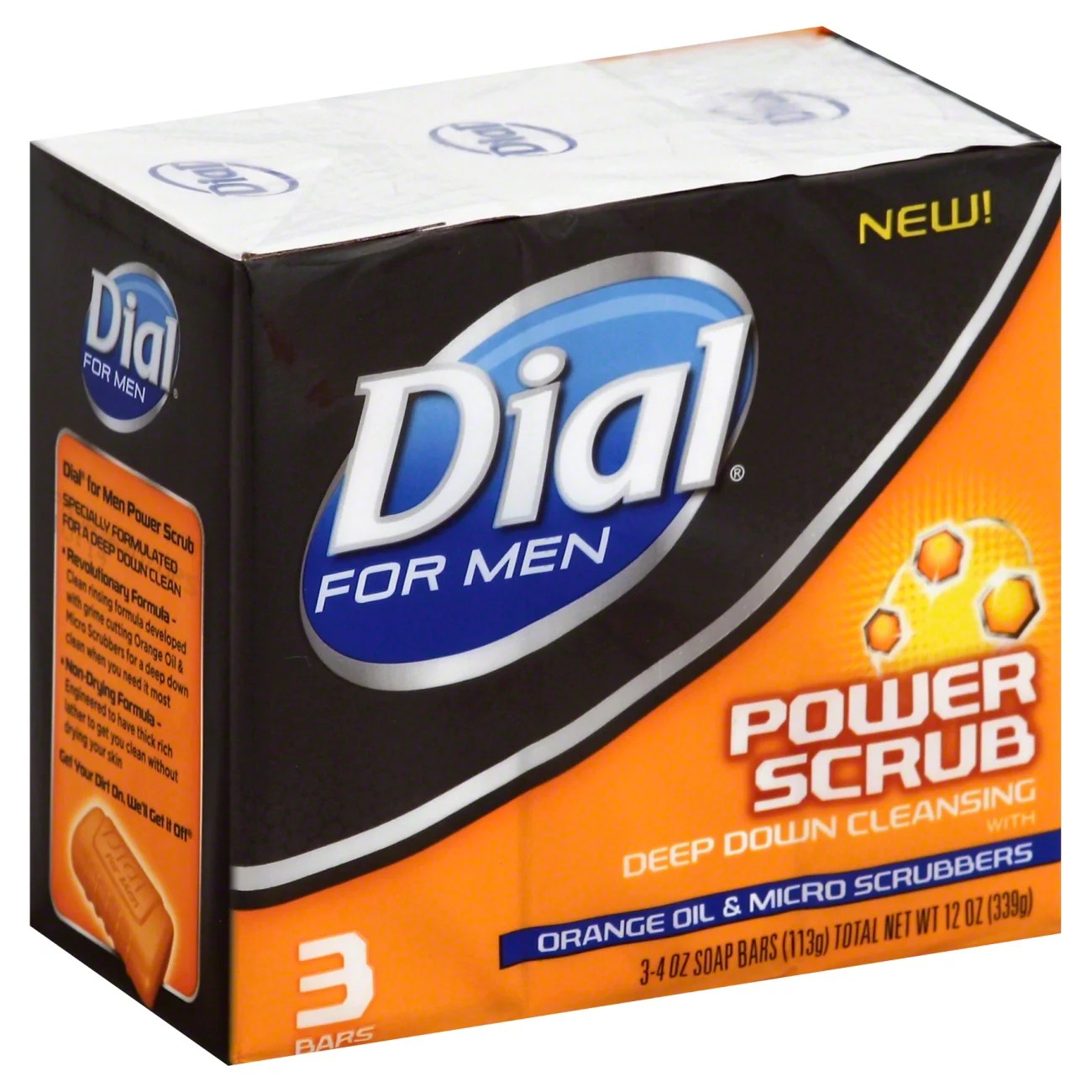 Dial For Men Power Scrub Bar Soap Shop Bath & Skin Care at HEB