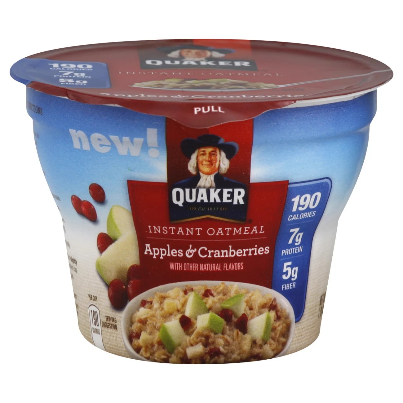 Quaker Apples and Cranberries Instant Oatmeal Shop Oatmeal & Hot