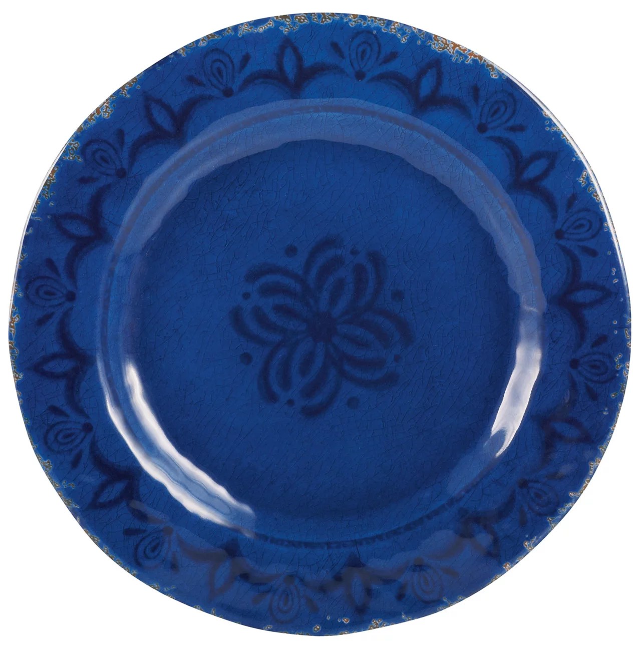 Cocinaware 11" Melamine Round Dinner Plate, Blue Shop Dishes at HEB