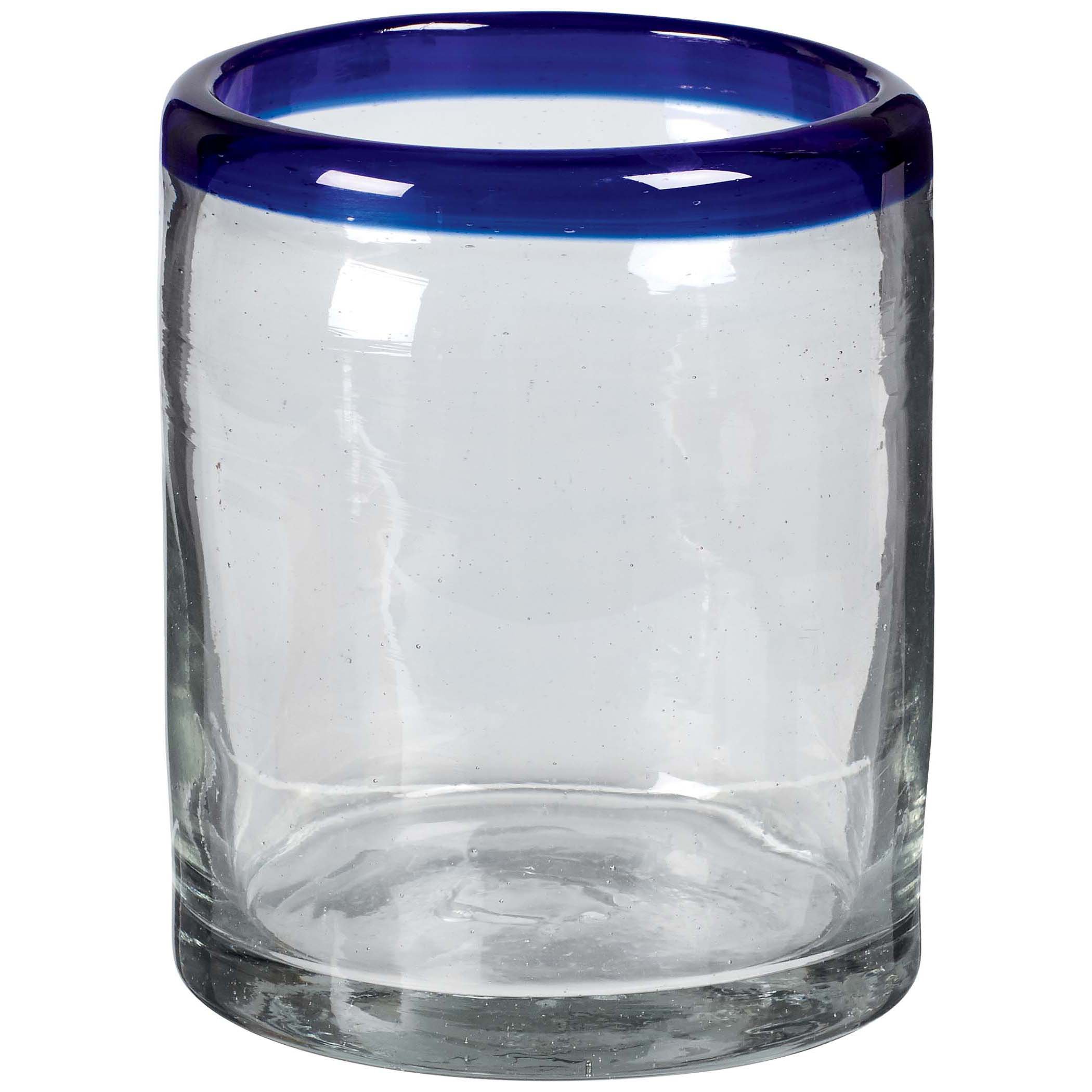 Cocinaware Cobalt Blue Mexican Bubble Small Tumbler Shop Glasses