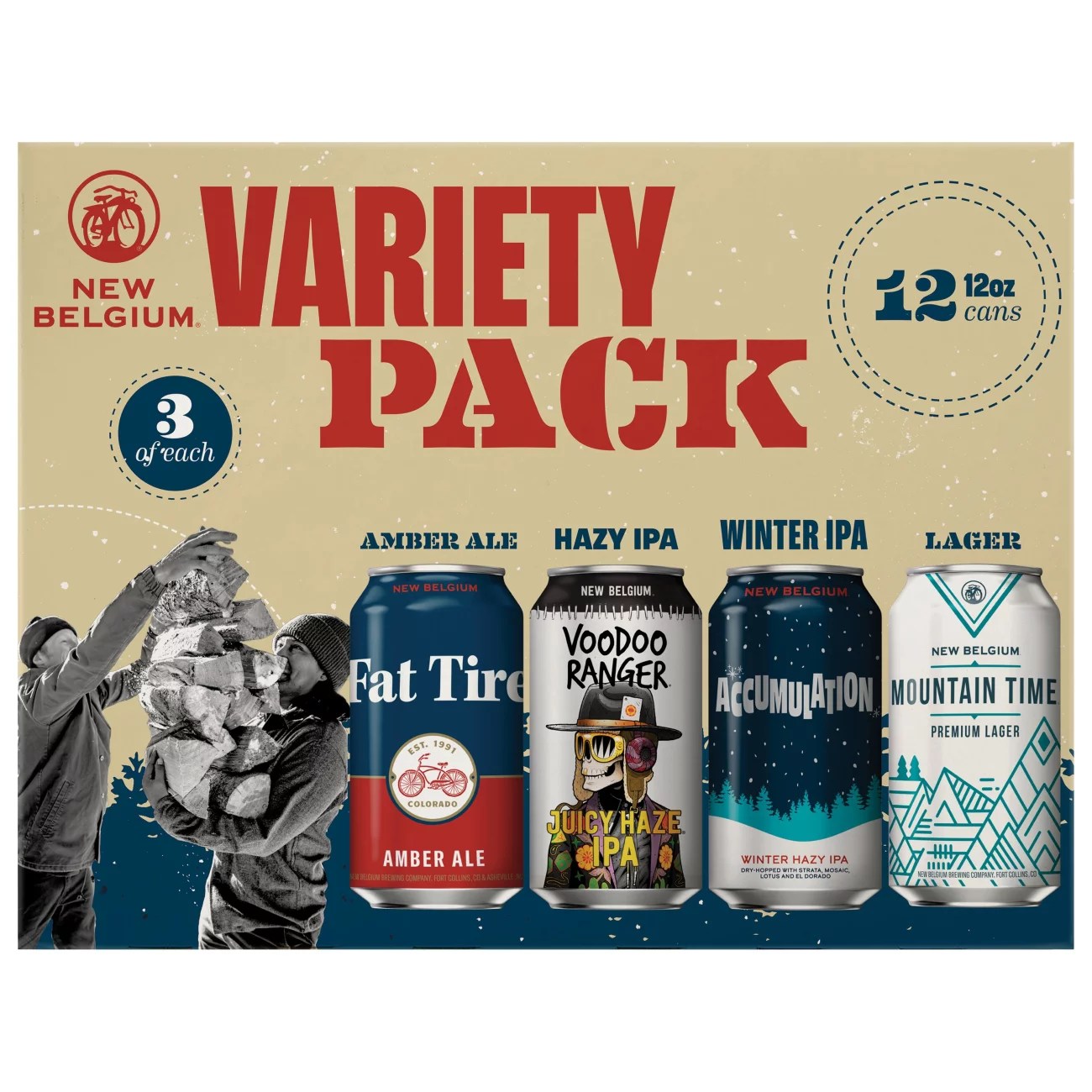 New Belgium Variety Pack Beer 12 oz Cans Shop Beer at HEB